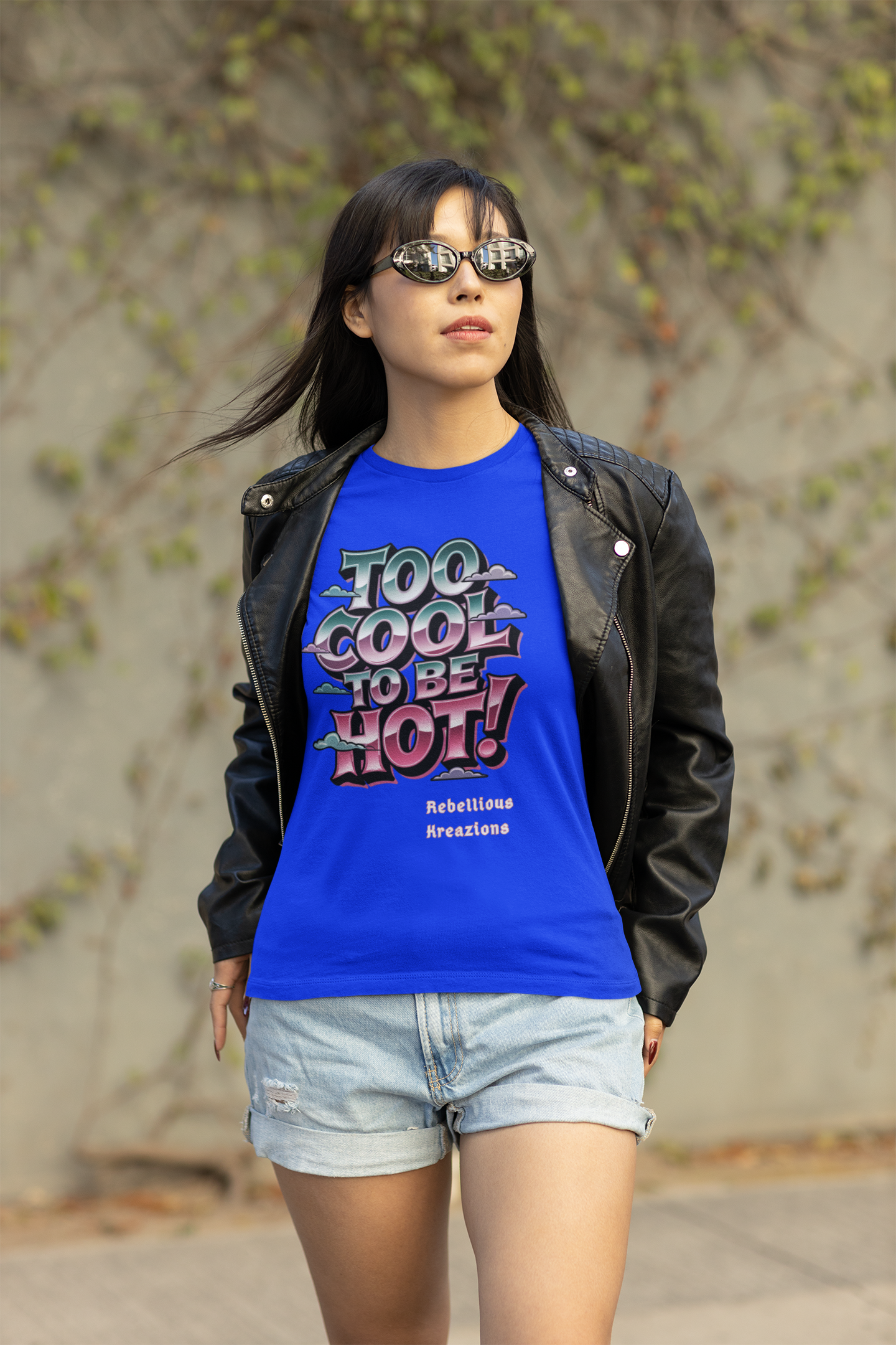 Humorous Tee-Too Cool To Be Hot!