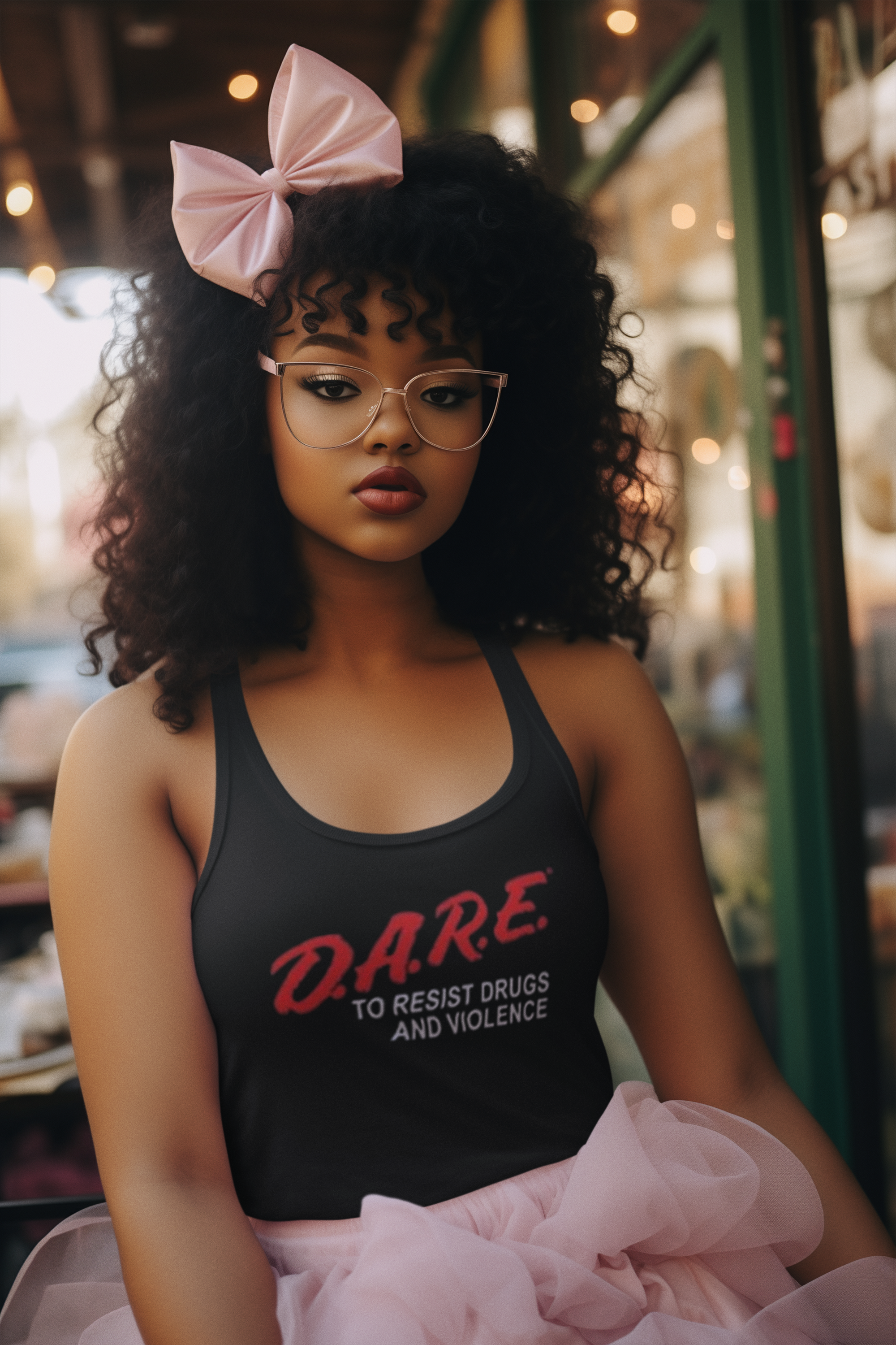 D.A.R.E. Women's Racerback Tank, Motivational Fitness Tee, Workout Top, Casual Summer Shirt, Empowering Women's Apparel product thumbnail image D.A.R.E. Women's Racerback Tank, Motivational Fitness Tee, Workout Top, Casual Summer Shirt, Empowering Women's Apparel product thumbnail image