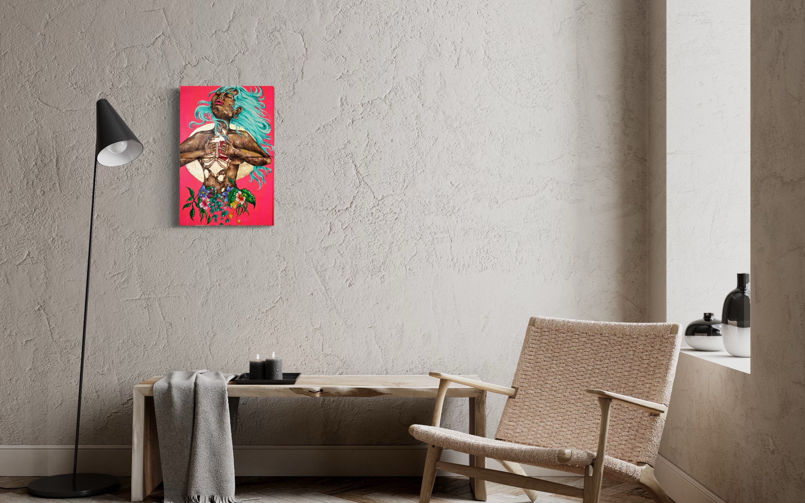 "Here I Am"-Fine Art Prints (Passepartout Paper Frame) | Vibrant Wall Art, Decor, Home Office Accessories, Gift Idea product thumbnail image