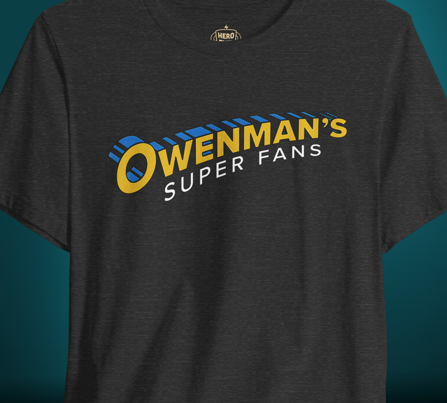 Adult - Owenman’s Super Fans T-Shirt – Retro Comic Tee for Everyday Heroes product thumbnail image Adult - Owenman’s Super Fans T-Shirt – Retro Comic Tee for Everyday Heroes product thumbnail image