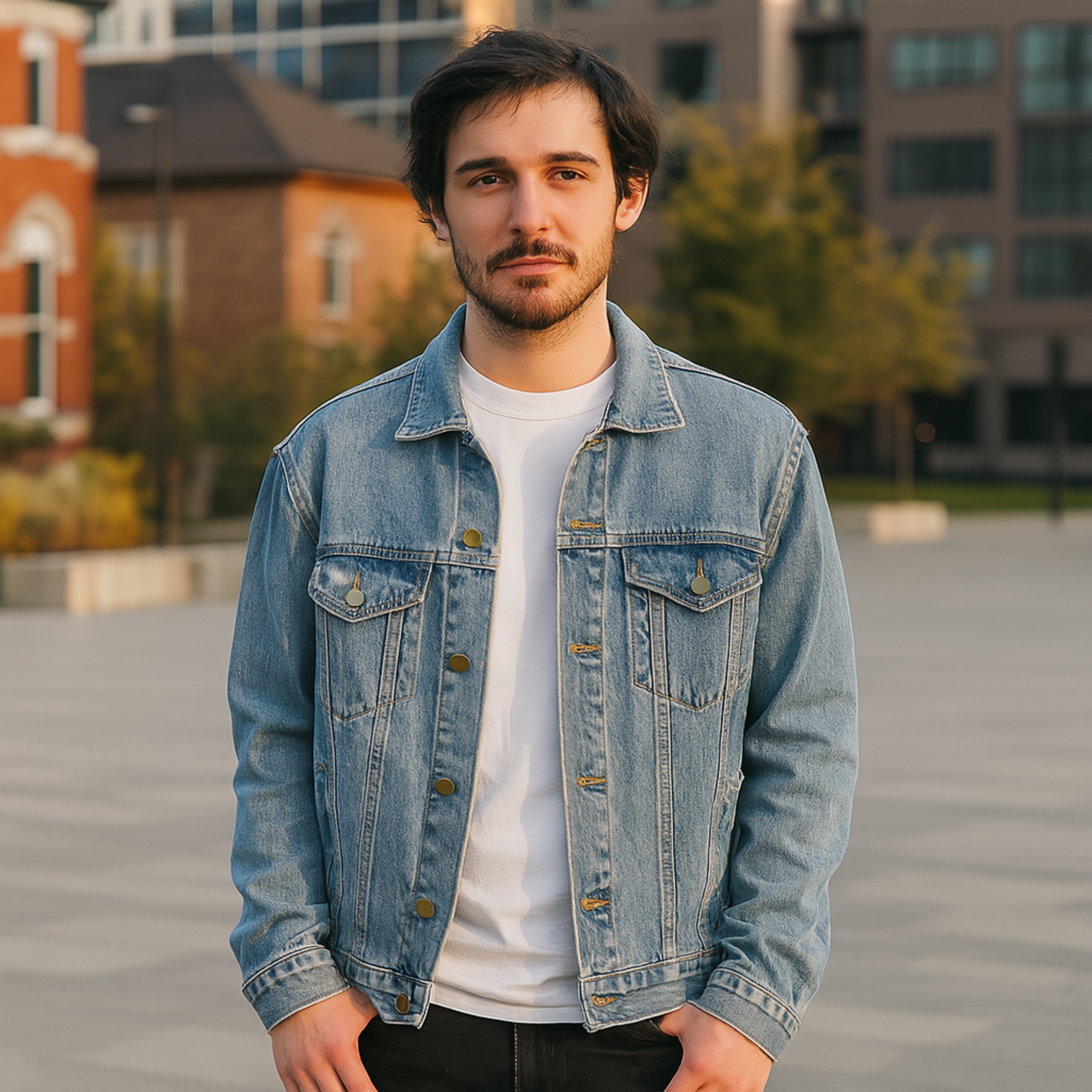 Horse Lover Denim Jacket Customizable Jacket for Men Casual Horse Design Perfect Gift for Animal Lovers Trendy Outfit for All Occasions product thumbnail image Horse Lover Denim Jacket Customizable Jacket for Men Casual Horse Design Perfect Gift for Animal Lovers Trendy Outfit for All Occasions product thumbnail image