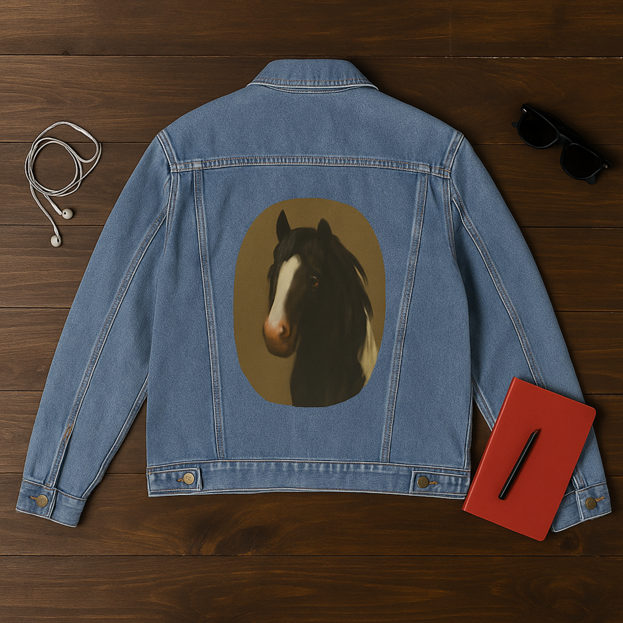 Horse Lover Denim Jacket Customizable Jacket for Men Casual Horse Design Perfect Gift for Animal Lovers Trendy Outfit for All Occasions product thumbnail image Horse Lover Denim Jacket Customizable Jacket for Men Casual Horse Design Perfect Gift for Animal Lovers Trendy Outfit for All Occasions product thumbnail image