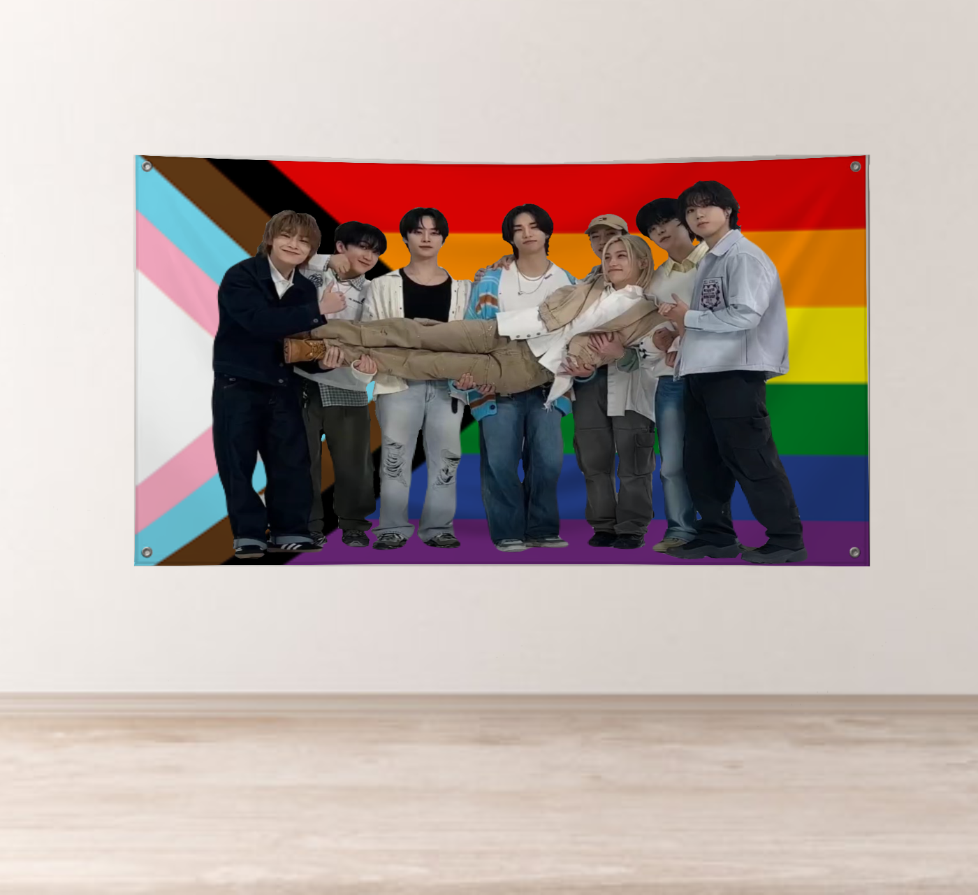Stray Kids Rainbow Pride Flag product thumbnail image