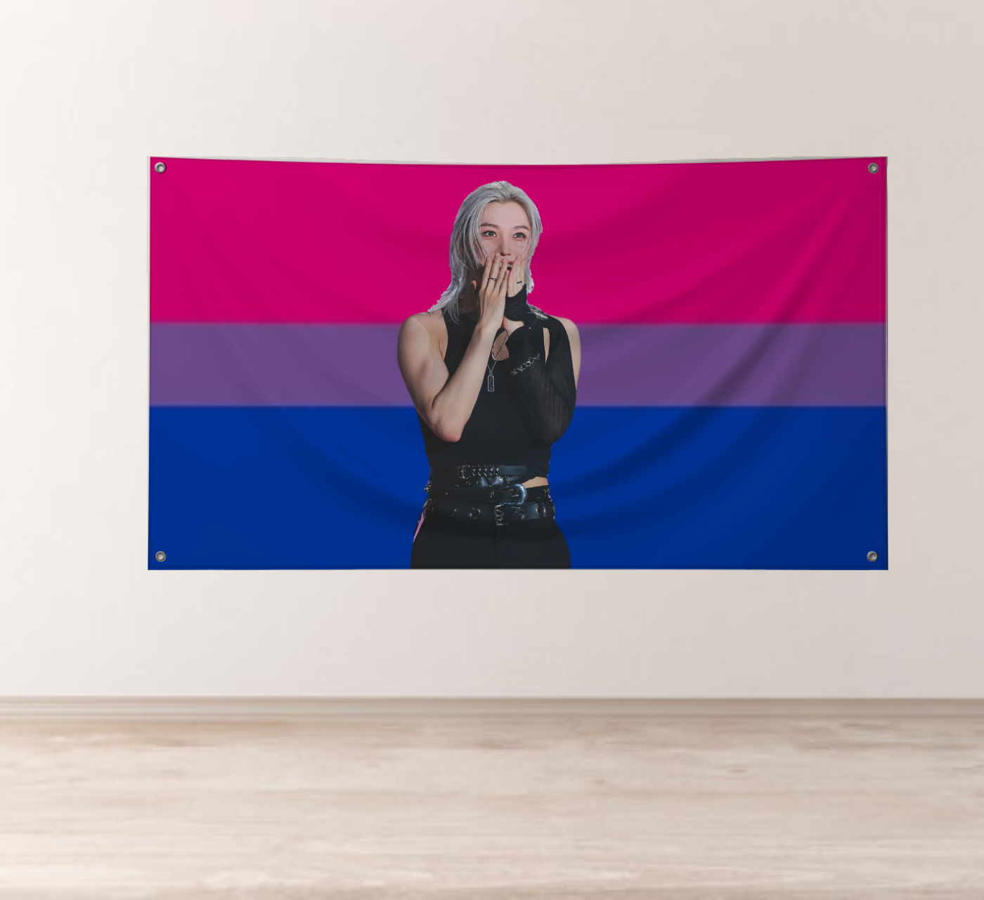 Felix (Stray Kids) Bi Pride Flag product thumbnail image Felix (Stray Kids) Bi Pride Flag product thumbnail image