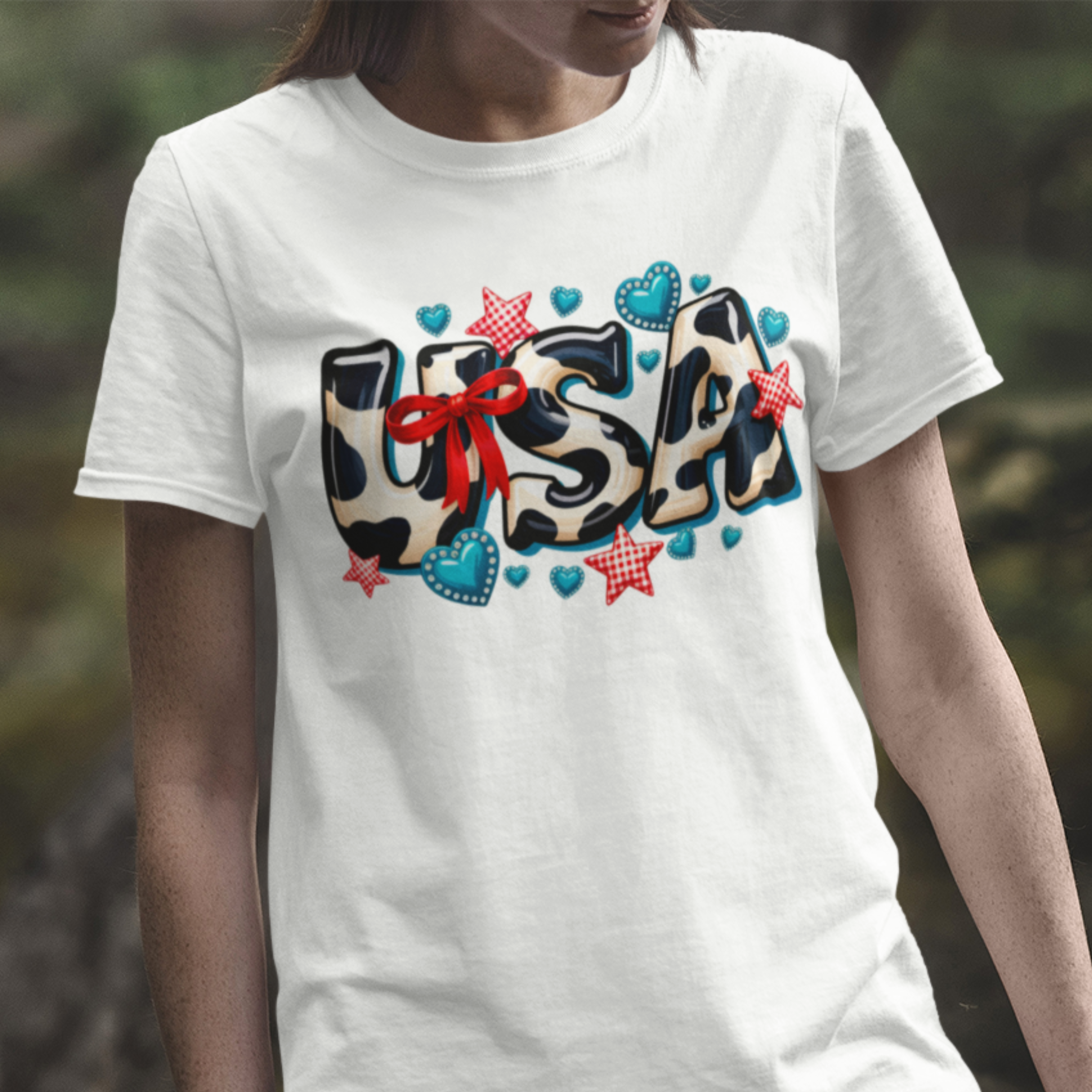 USA Themed Unisex Softstyle T-Shirt - Casual Summer Wear, Patriotic Fashion, Gift for Independence Day, Cozy Style, Everyday Comfort product thumbnail image USA Themed Unisex Softstyle T-Shirt - Casual Summer Wear, Patriotic Fashion, Gift for Independence Day, Cozy Style, Everyday Comfort product thumbnail image