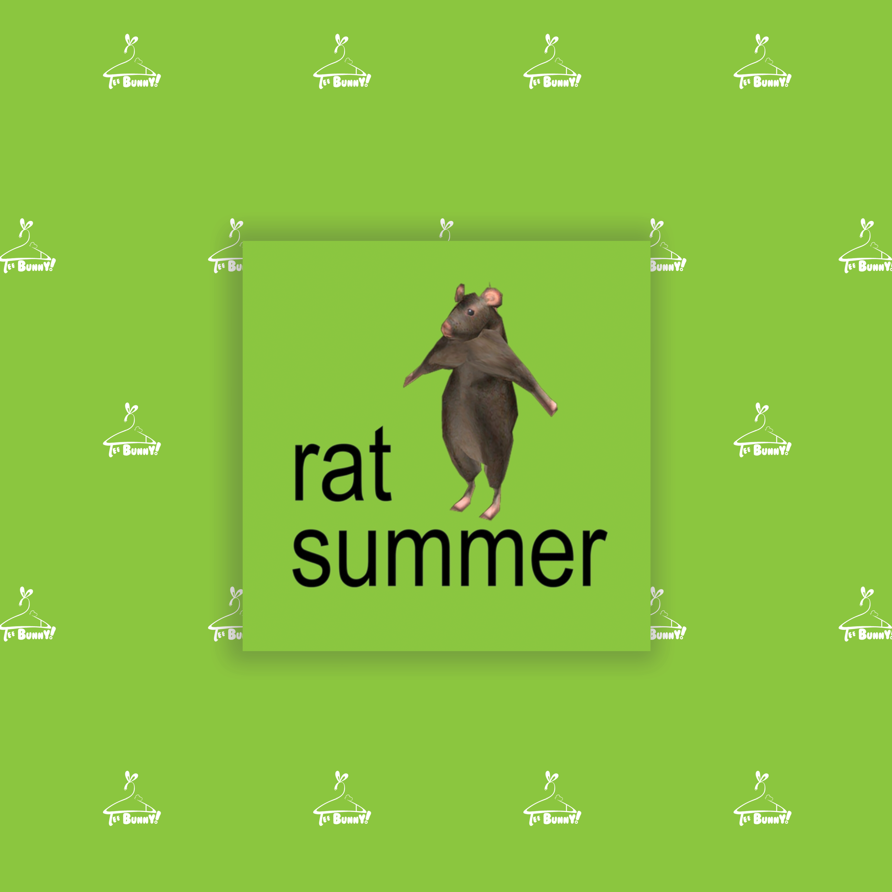 "Rat Summer" Sticker *Variant 2* 2x2" &amp; 3.5x3.5" product thumbnail image