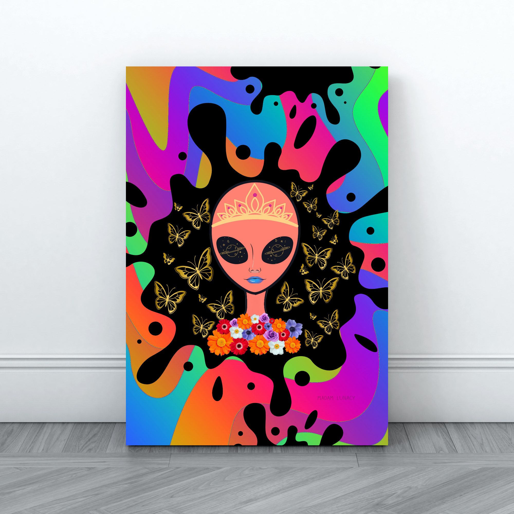 Goddess Psyche. Alien Art by Madam Lunacy - ART PRINT