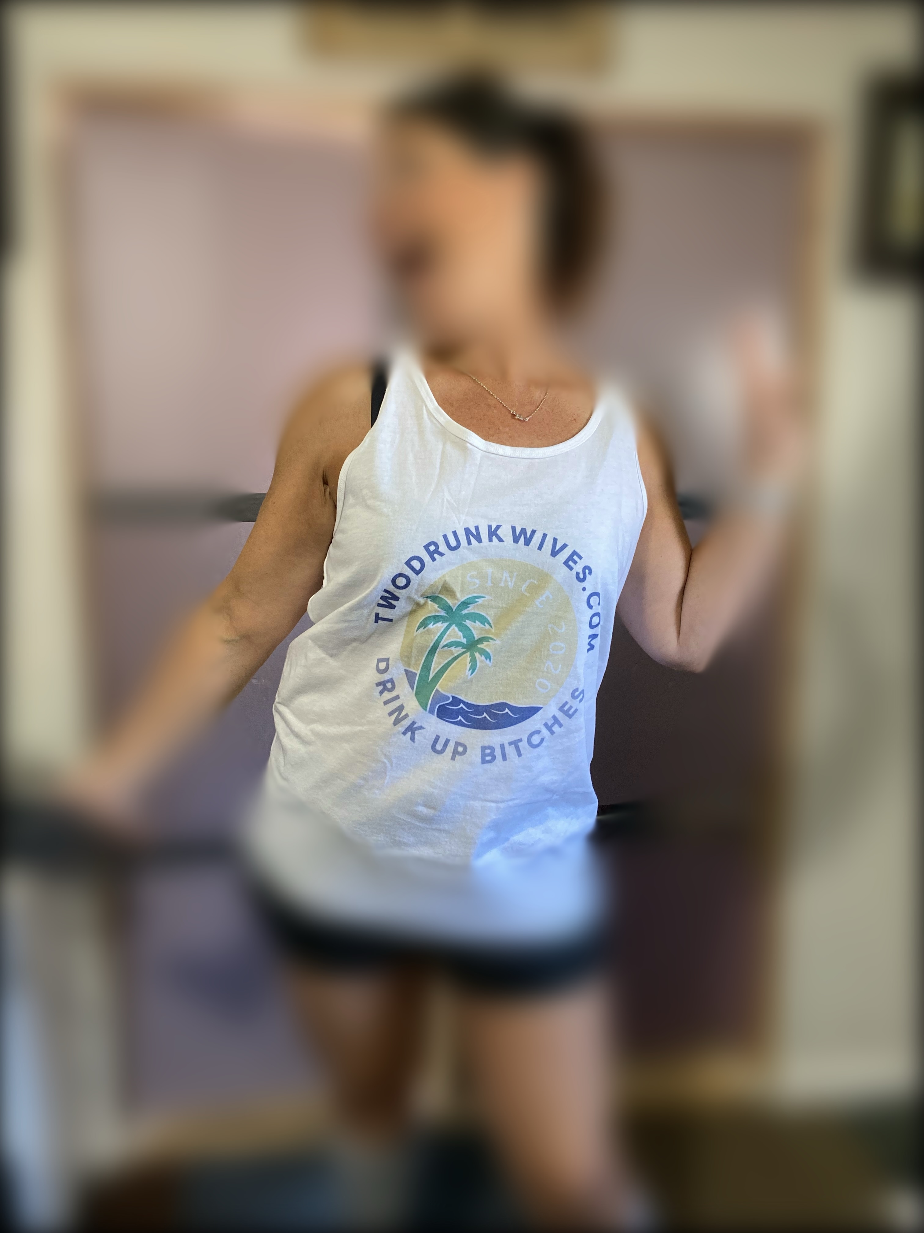 Funny Unisex Jersey Tank with 'TDW' and Tropical Vibe Design product thumbnail image