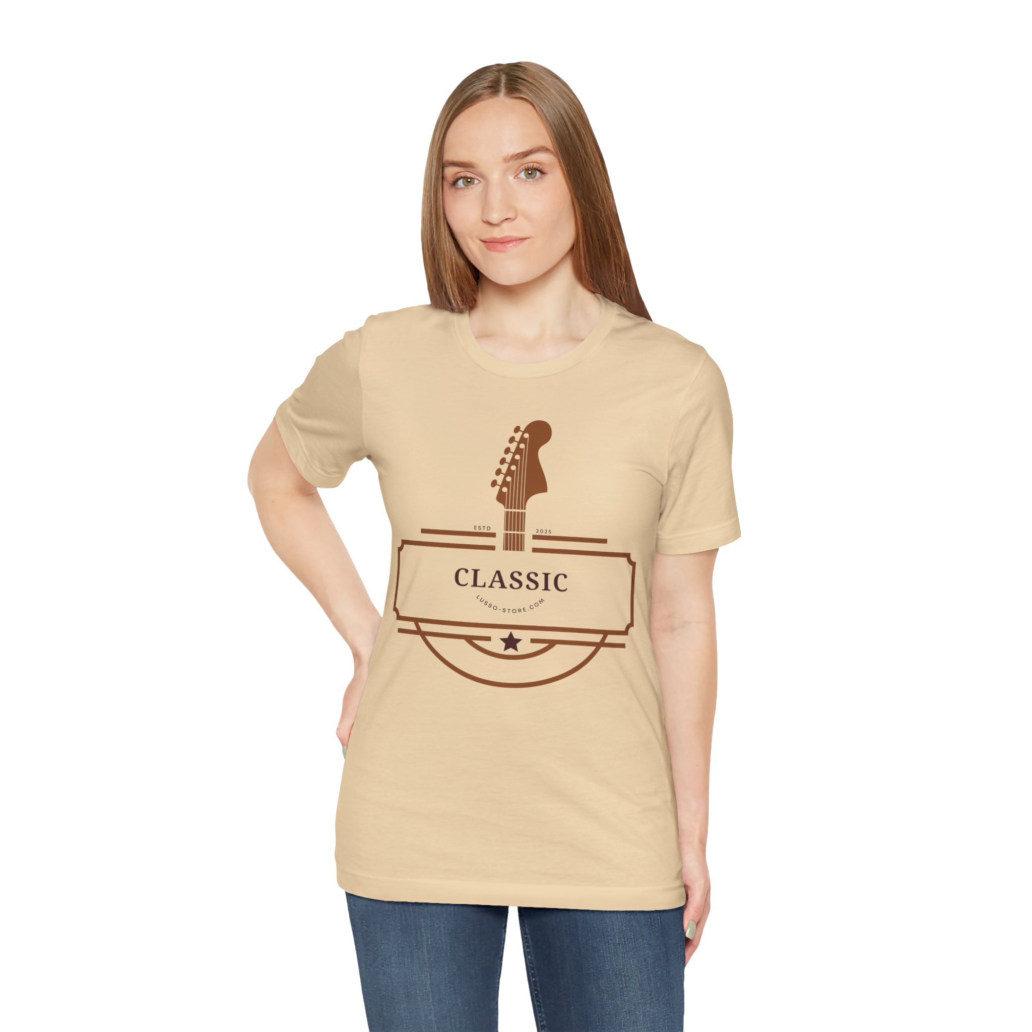 Guitar design unisex tee