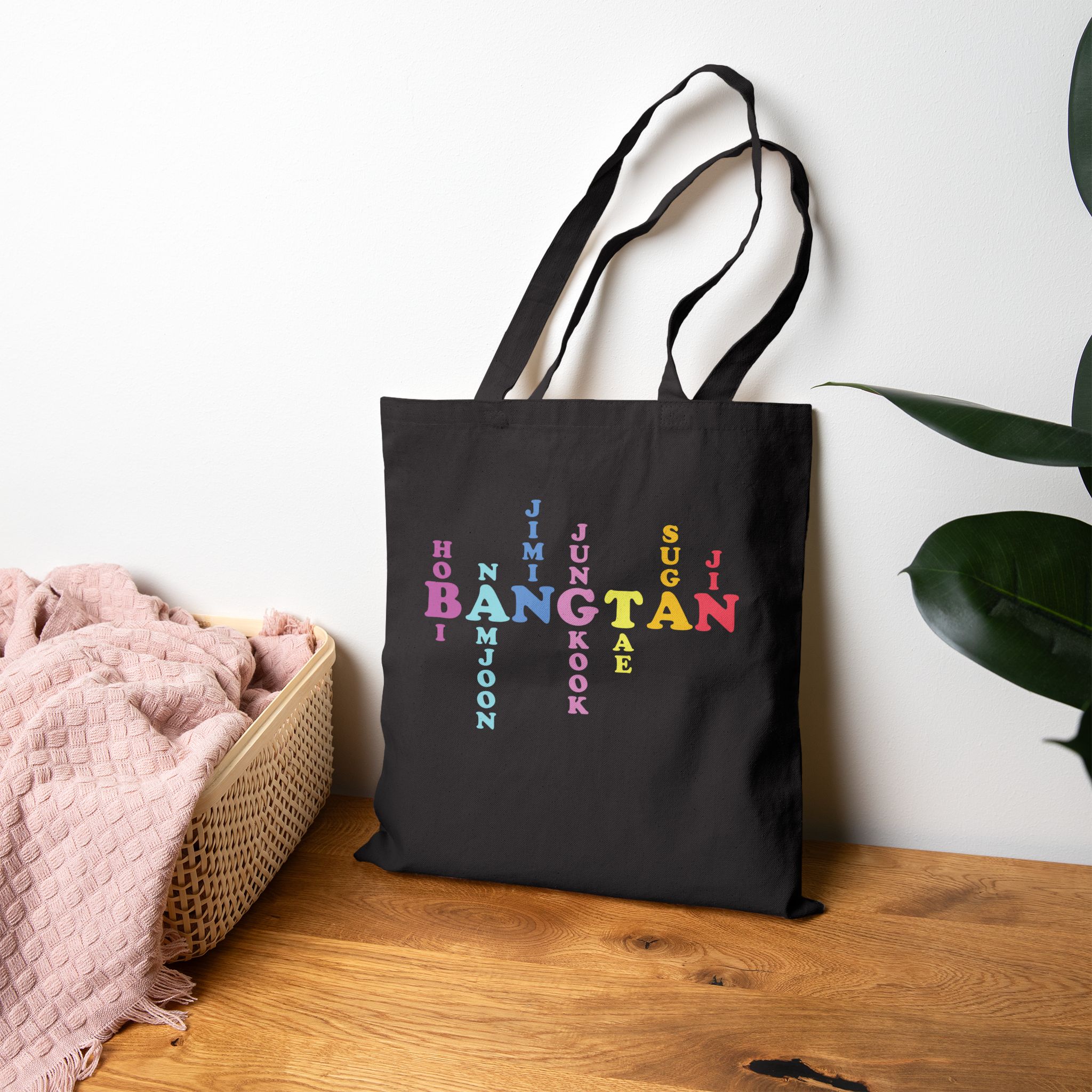 BANGTAN Cotton Canvas Tote Bag