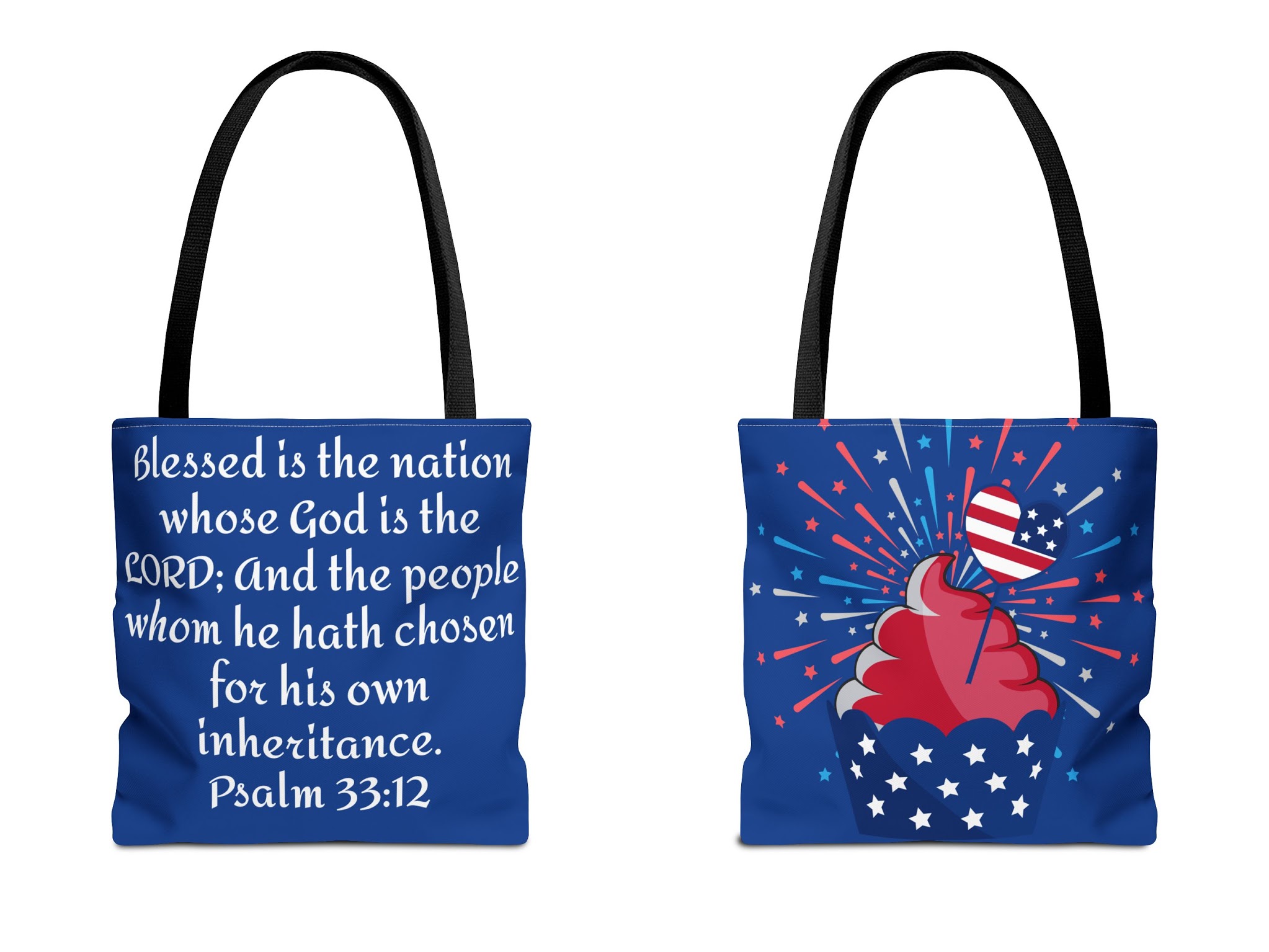 Tote Bag (AOP), 'Merica/Cupcake