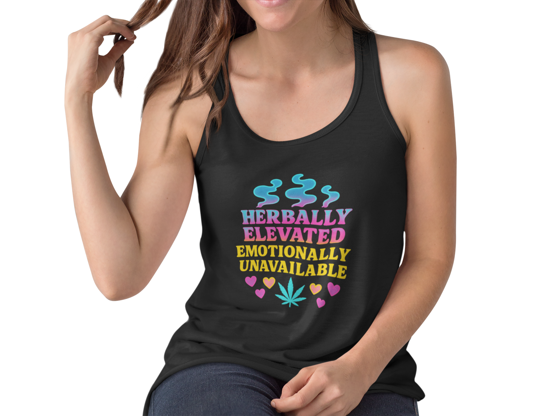 Herbally Elevated - Emotionally... Women's Racerback Tank  product thumbnail image