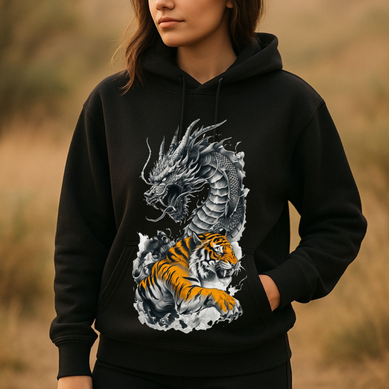 Asian Mythical Creatures Full Zip Hoodie Jacket product thumbnail image Asian Mythical Creatures Full Zip Hoodie Jacket product thumbnail image
