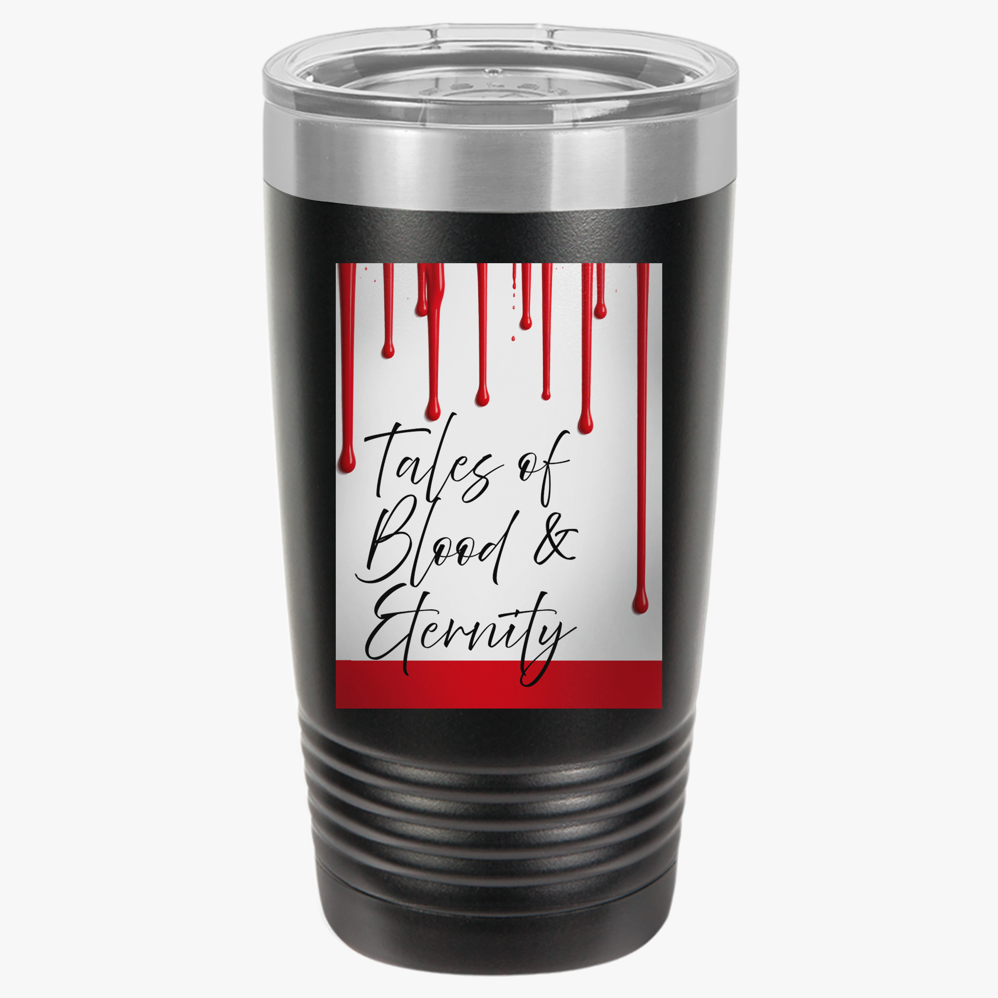 Insulated Tumbler - Tales of Blood &amp; Eternity | Unique Coffee Mug, Graphic Travel Cup,  Quirky Drinkware