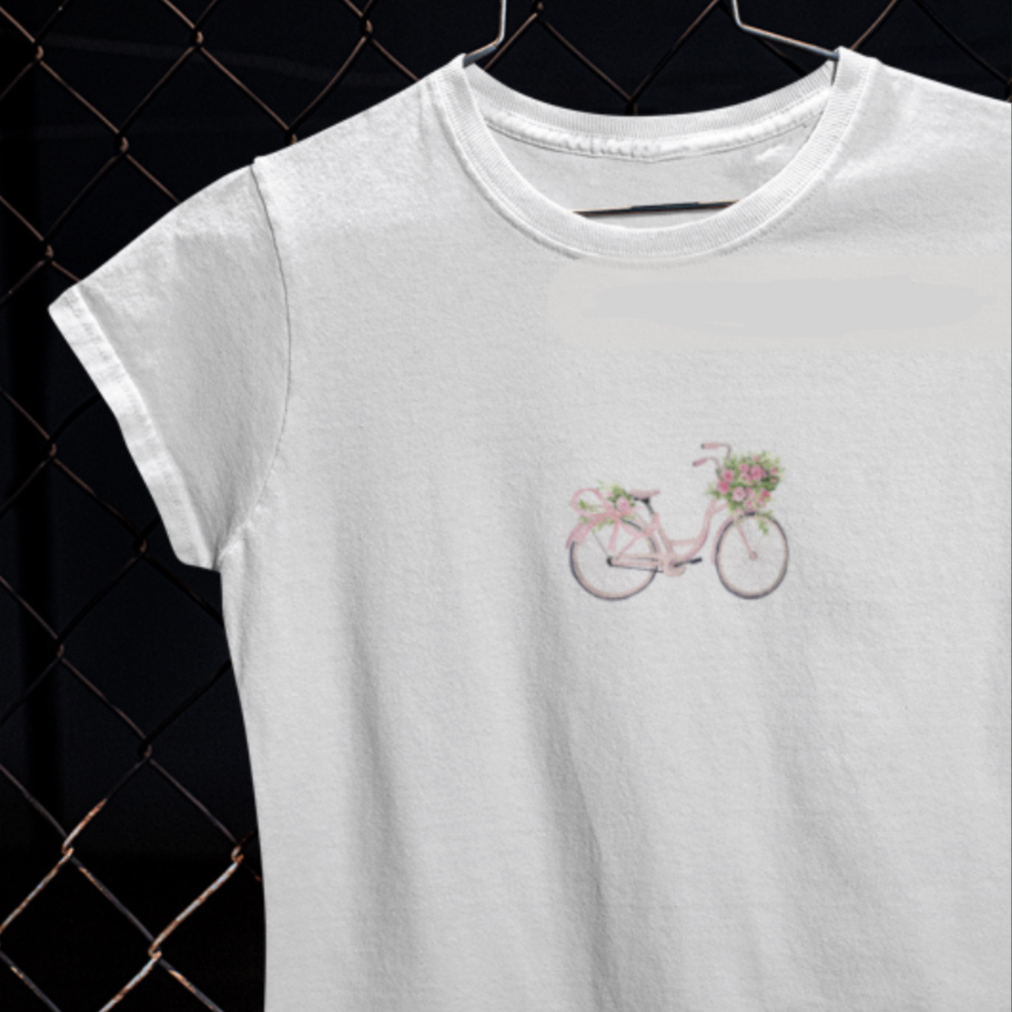 Vintage Bike Embroidered Tee product thumbnail image