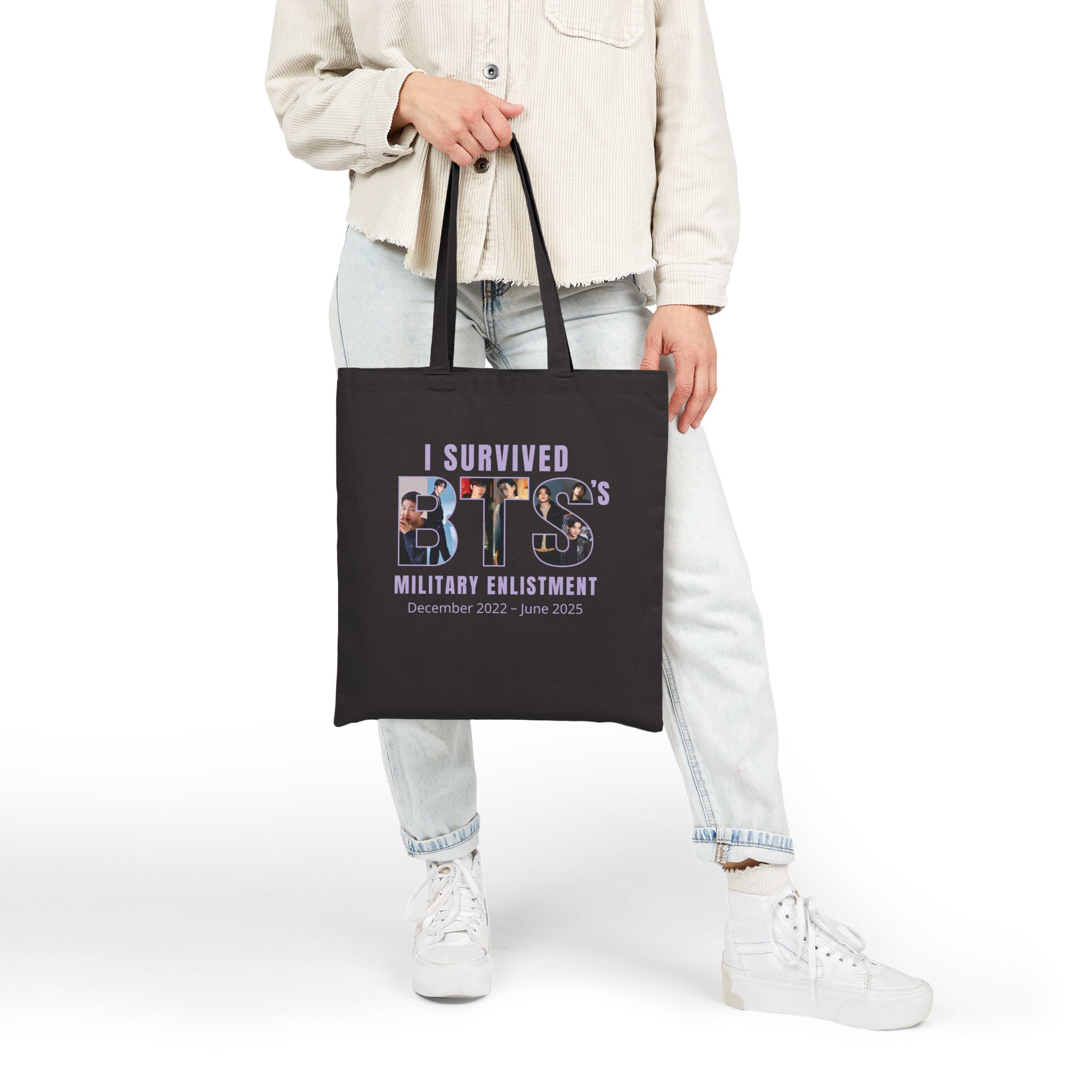 I Survived Cotton Canvas Tote Bag product thumbnail image