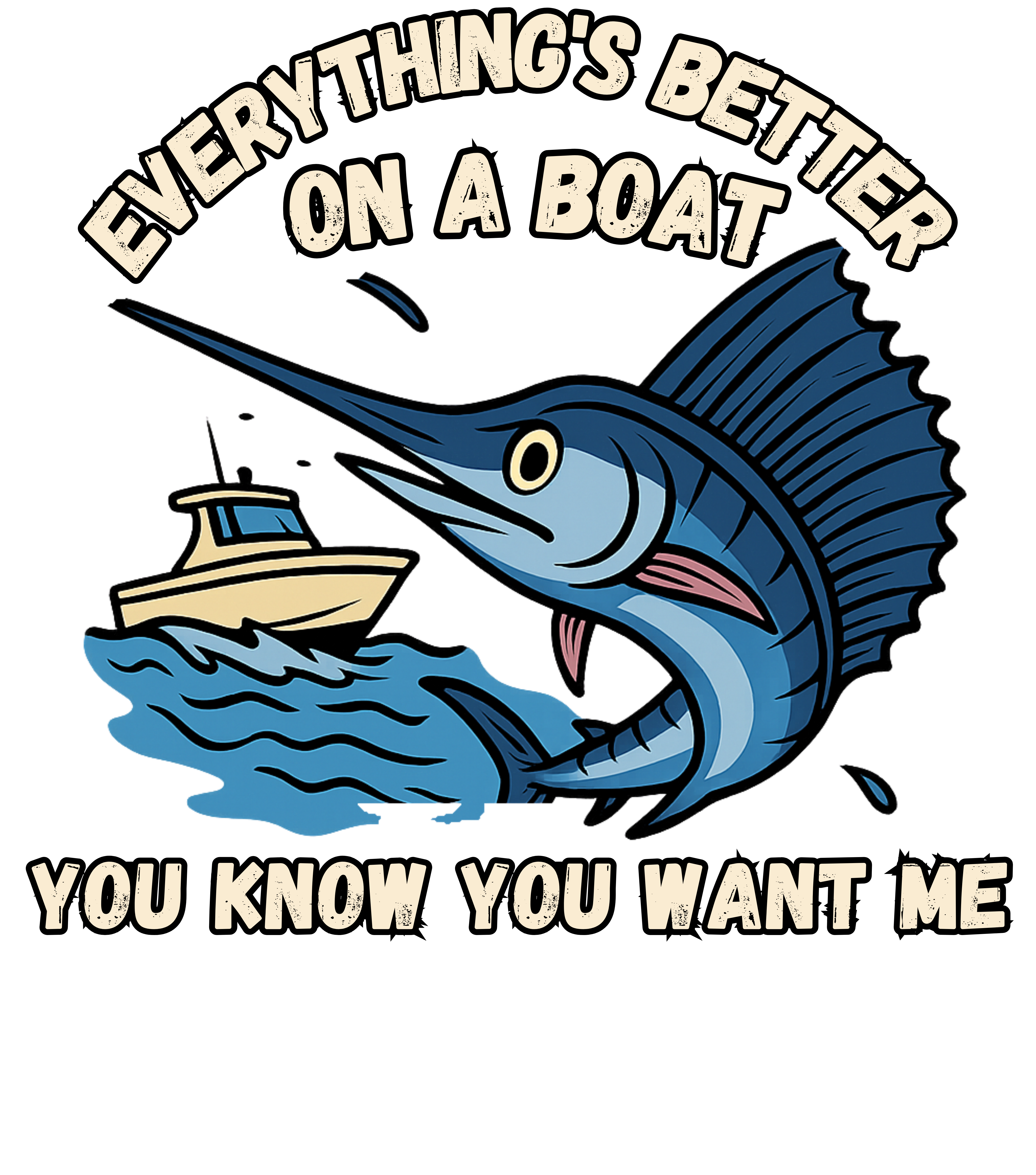 Better on a Boat, Casual Graphic Unisex T-Shirt, Perfect for Everyday Wear product thumbnail image Better on a Boat, Casual Graphic Unisex T-Shirt, Perfect for Everyday Wear product thumbnail image