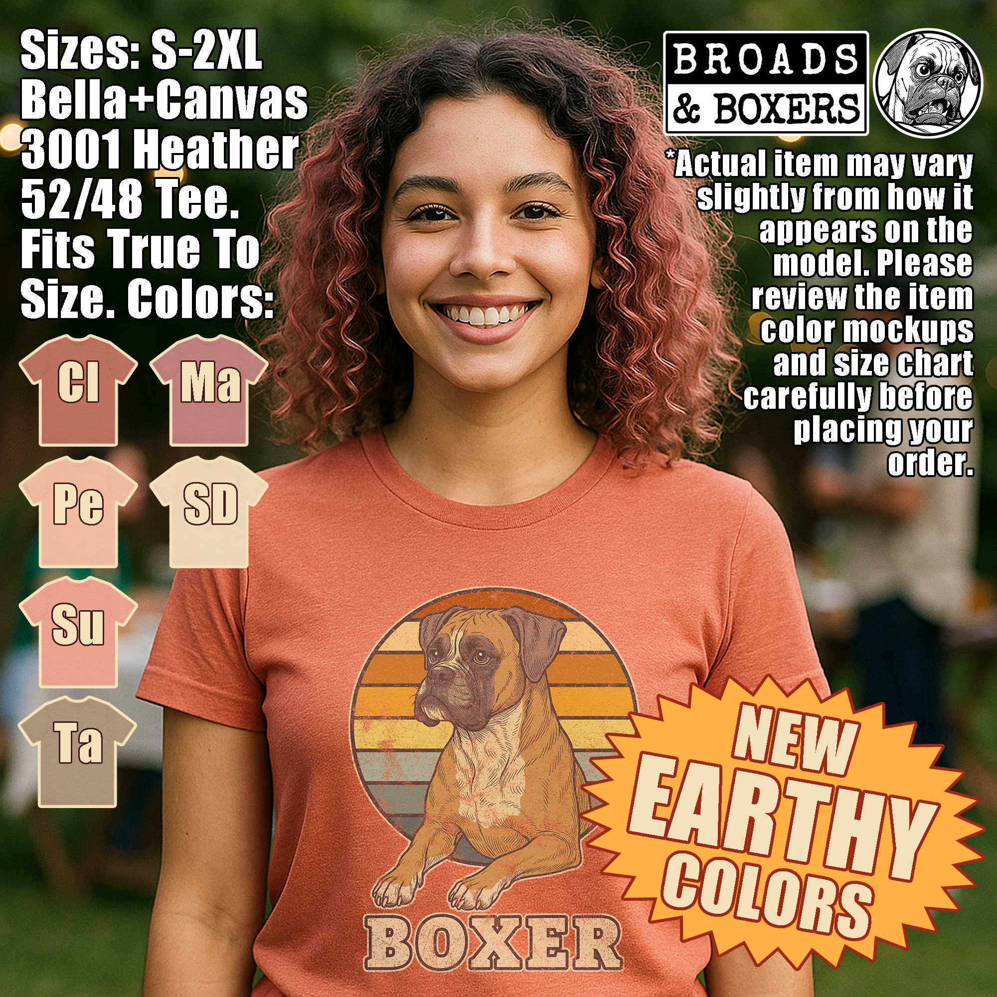 Vintage Earth Tone Boxer Dog T-Shirt | Retro 70s Earthy Boho Boxer Shirt | Hippy Dog Graphic Tee | Boxer Mom Gift | Cozy Comfort tshirt product thumbnail image Vintage Earth Tone Boxer Dog T-Shirt | Retro 70s Earthy Boho Boxer Shirt | Hippy Dog Graphic Tee | Boxer Mom Gift | Cozy Comfort tshirt product thumbnail image