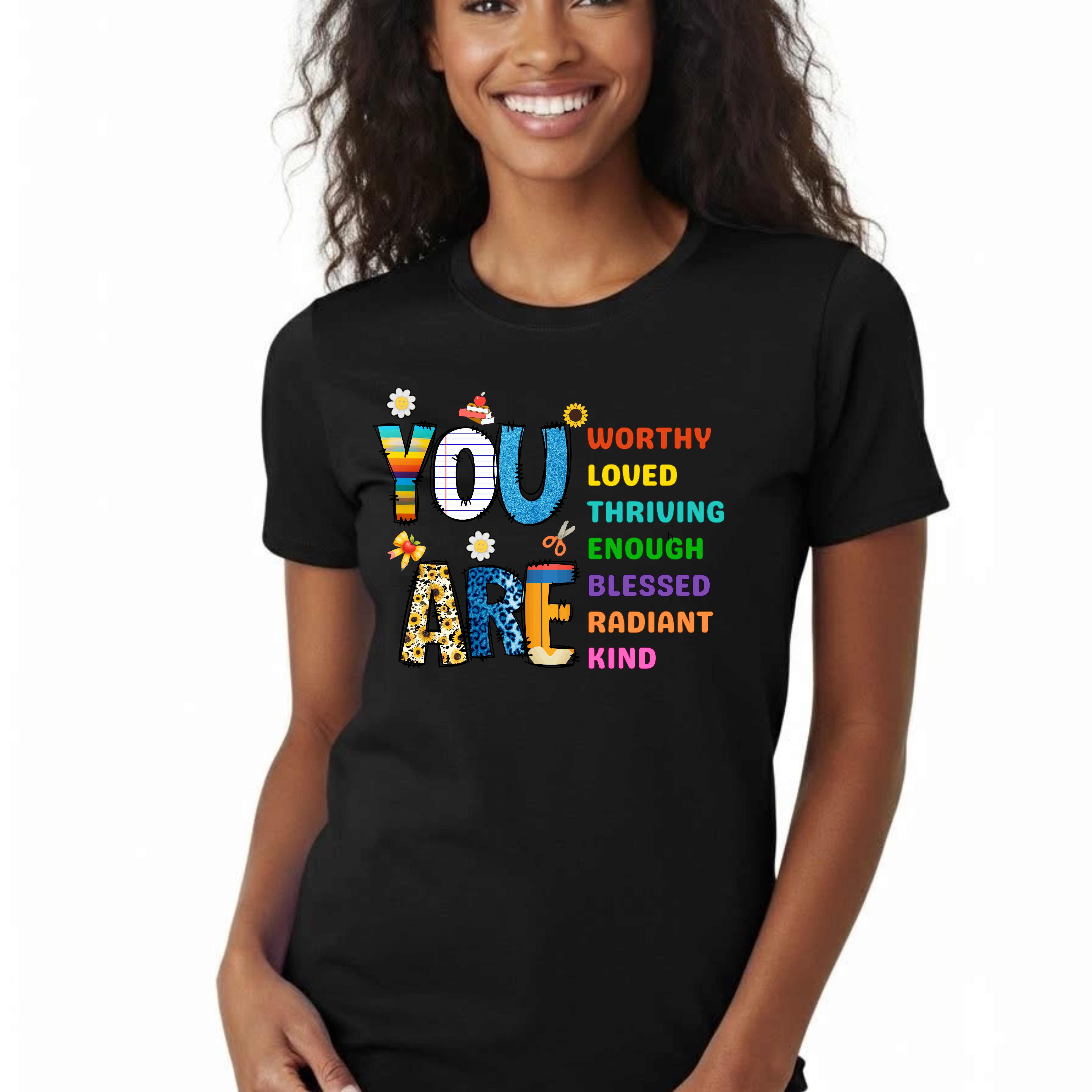 You Are Affirmation T-Shirt – Positive Teacher Shirt, Motivational Back to School Tee, Classroom Encouragement Shirt product thumbnail image