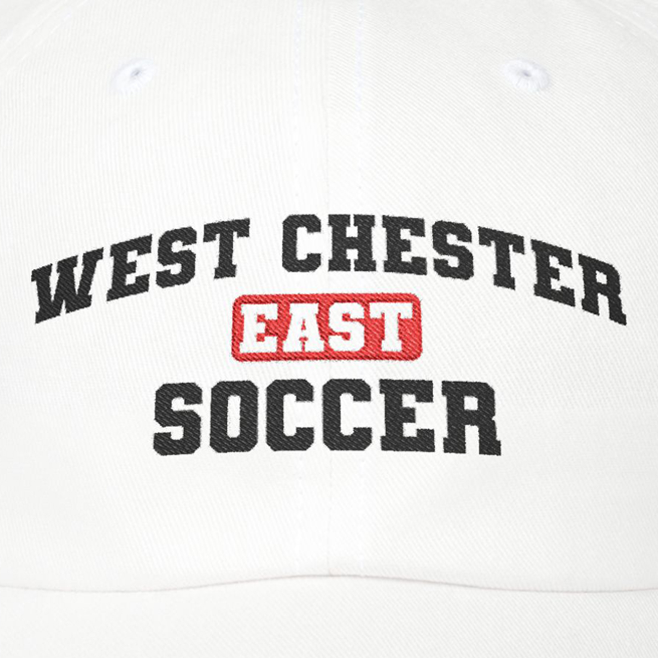White West Chester East Soccer / Classic Dad Cap product thumbnail image White West Chester East Soccer / Classic Dad Cap product thumbnail image