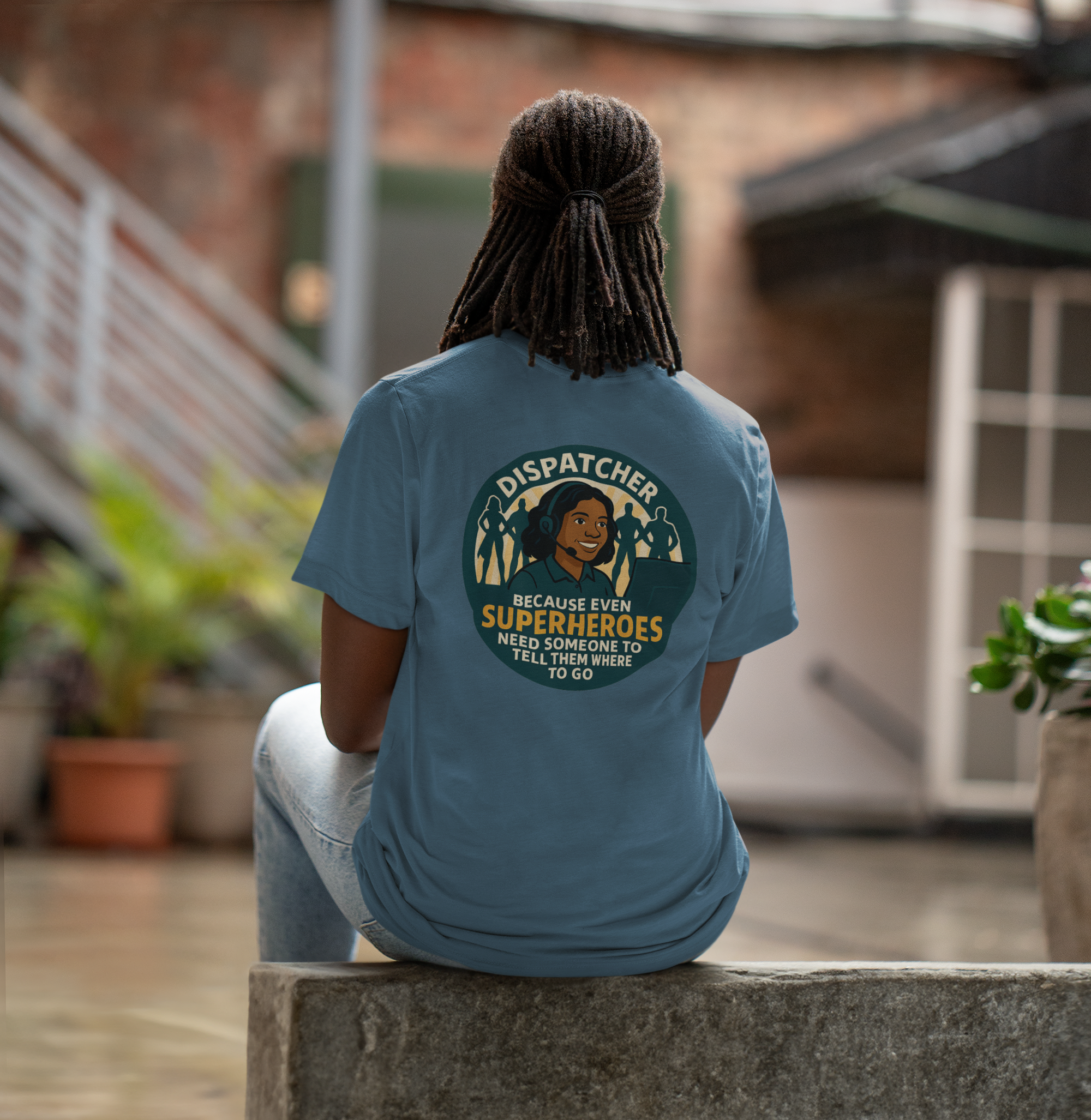 Dispatcher: The Real Superhero - Female version T-shirt | Multiple colors available product thumbnail image Dispatcher: The Real Superhero - Female version T-shirt | Multiple colors available product thumbnail image