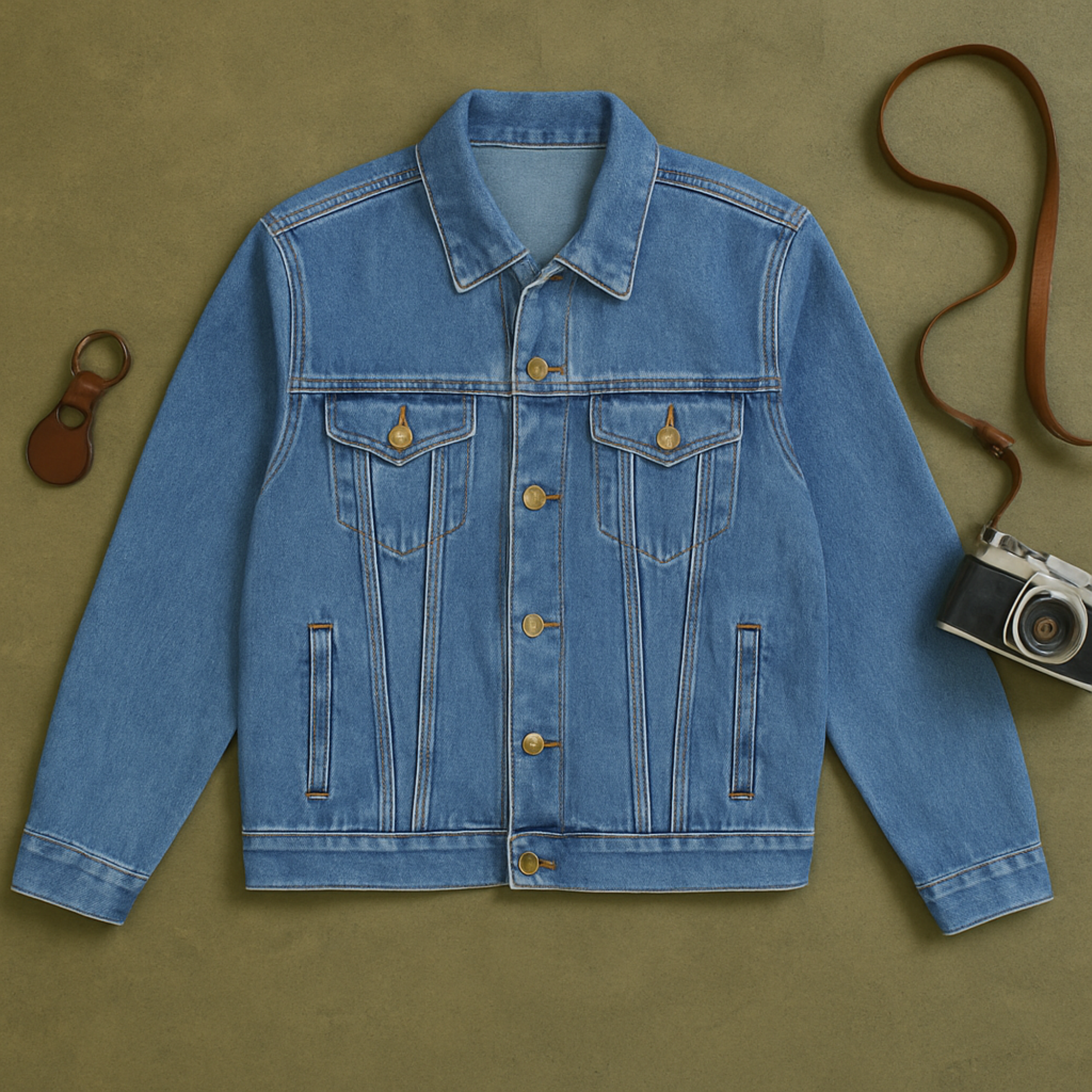 Friesian Horse Mens Denim Jacket Majestic Black Stallion Art on Back Western Cowboy Jean Jacket product thumbnail image Friesian Horse Mens Denim Jacket Majestic Black Stallion Art on Back Western Cowboy Jean Jacket product thumbnail image