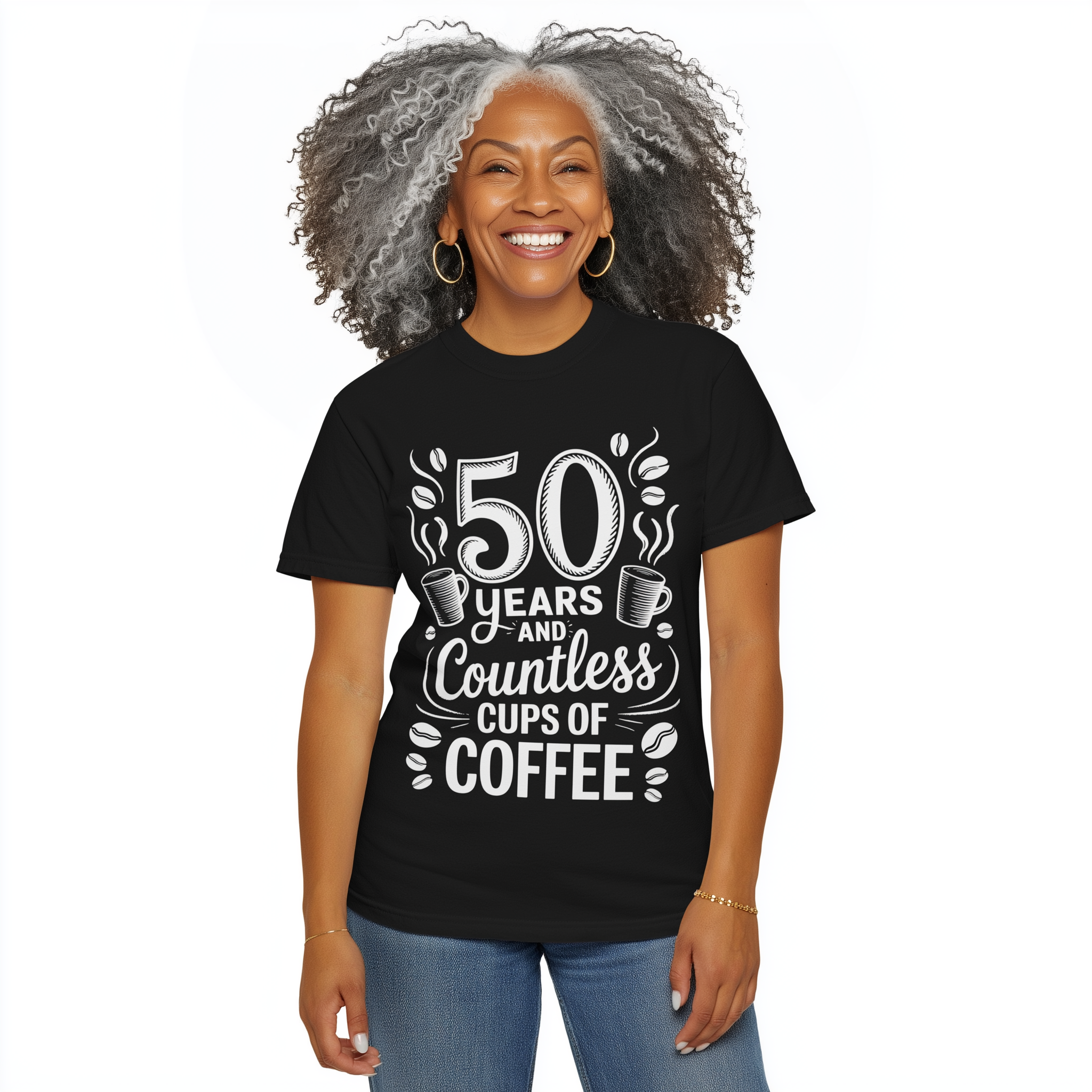 Milestone Coffee Celebration T-Shirt | 50 Years of Coffee, Birthday Gift, Unisex Tee, Coffee Lover Gift, Vintage Style Shirt Milestone Coffee Celebration T-Shirt | 50 Years of Coffee, Birthday Gift, Unisex Tee, Coffee Lover Gift, Vintage Style Shirt
