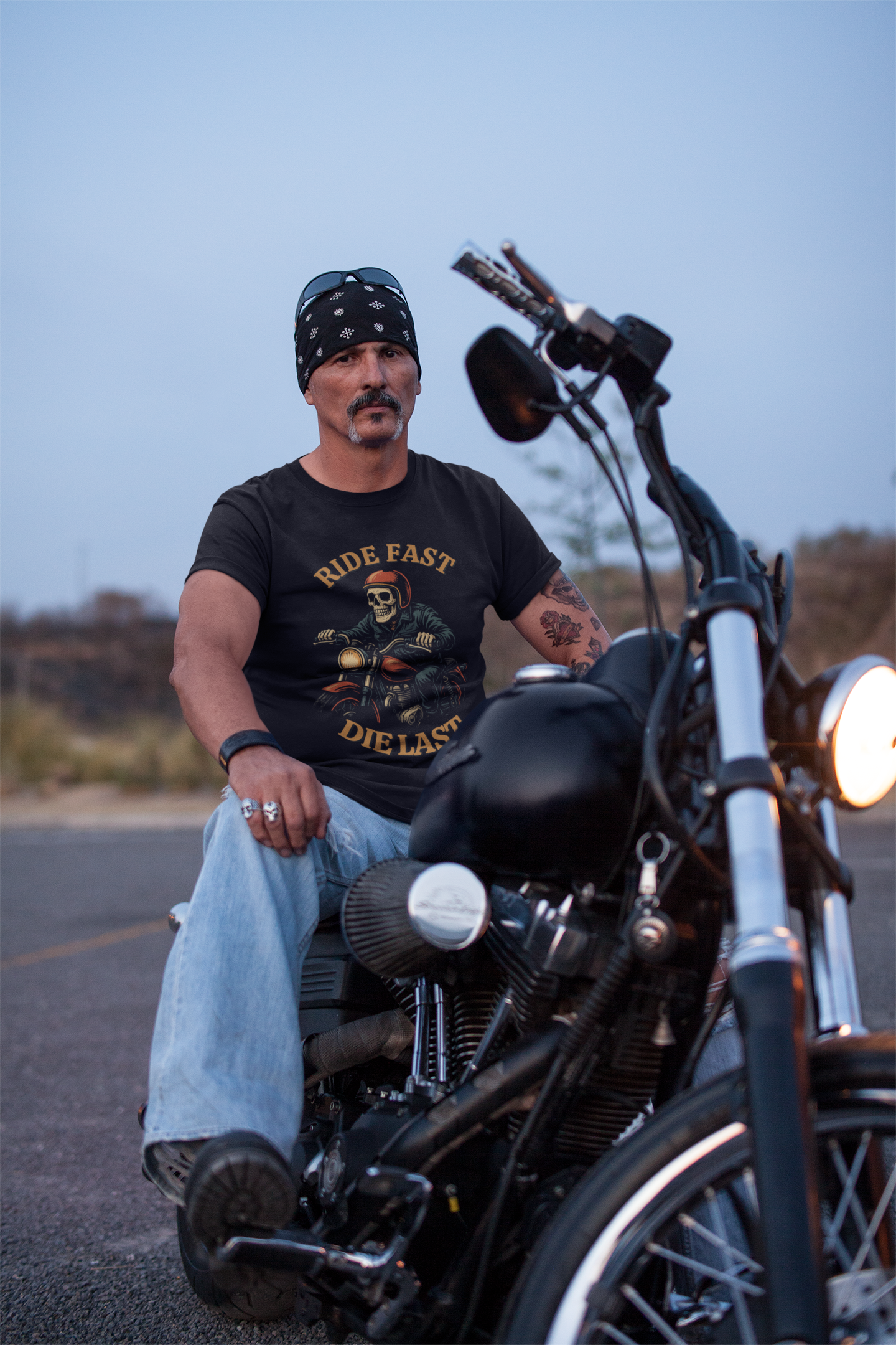 Motorcycle Tee - Ride Fast Die Last, Biker Gift
