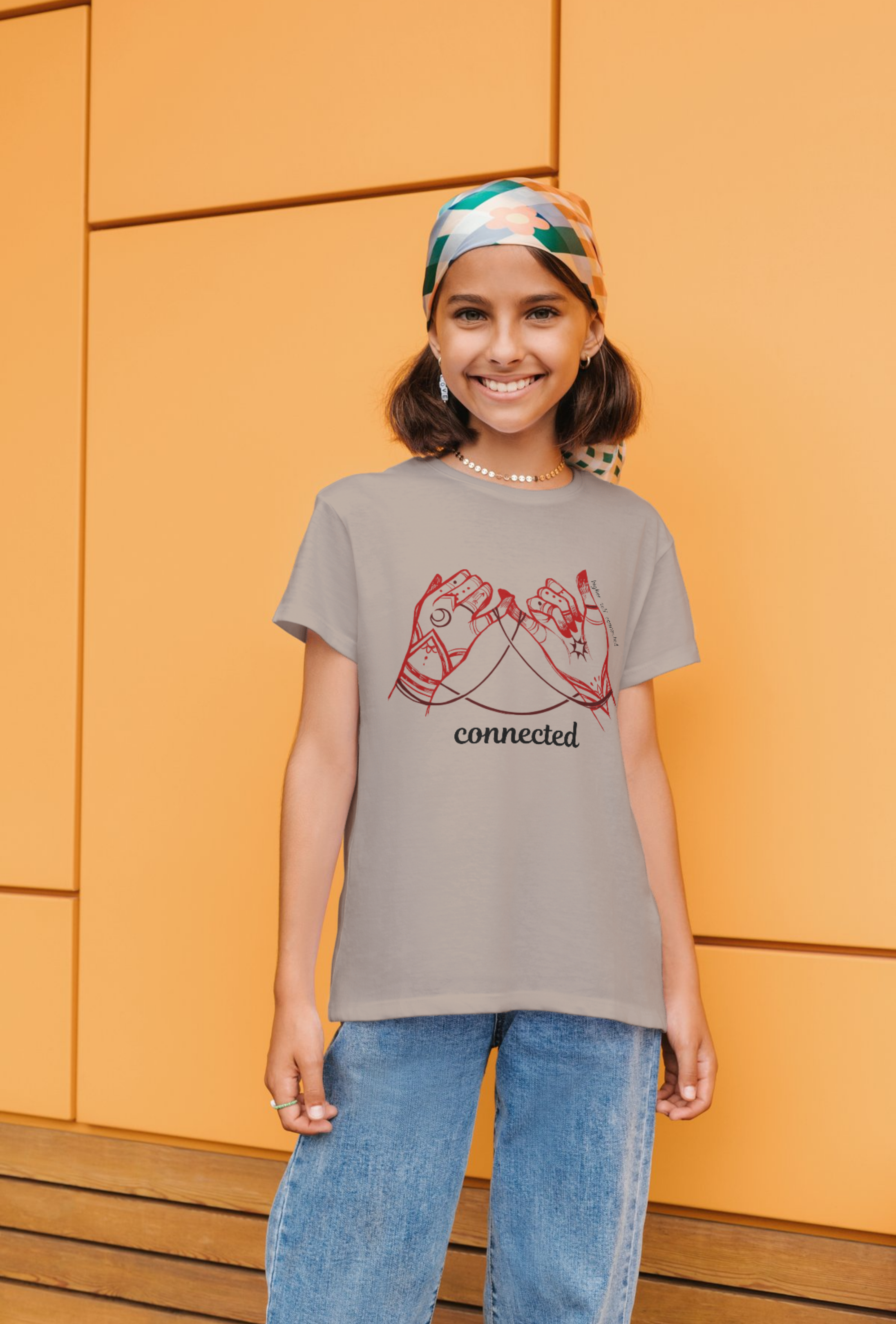 Connected. T-Shirt (Red) │ Third Eye Garden Collection