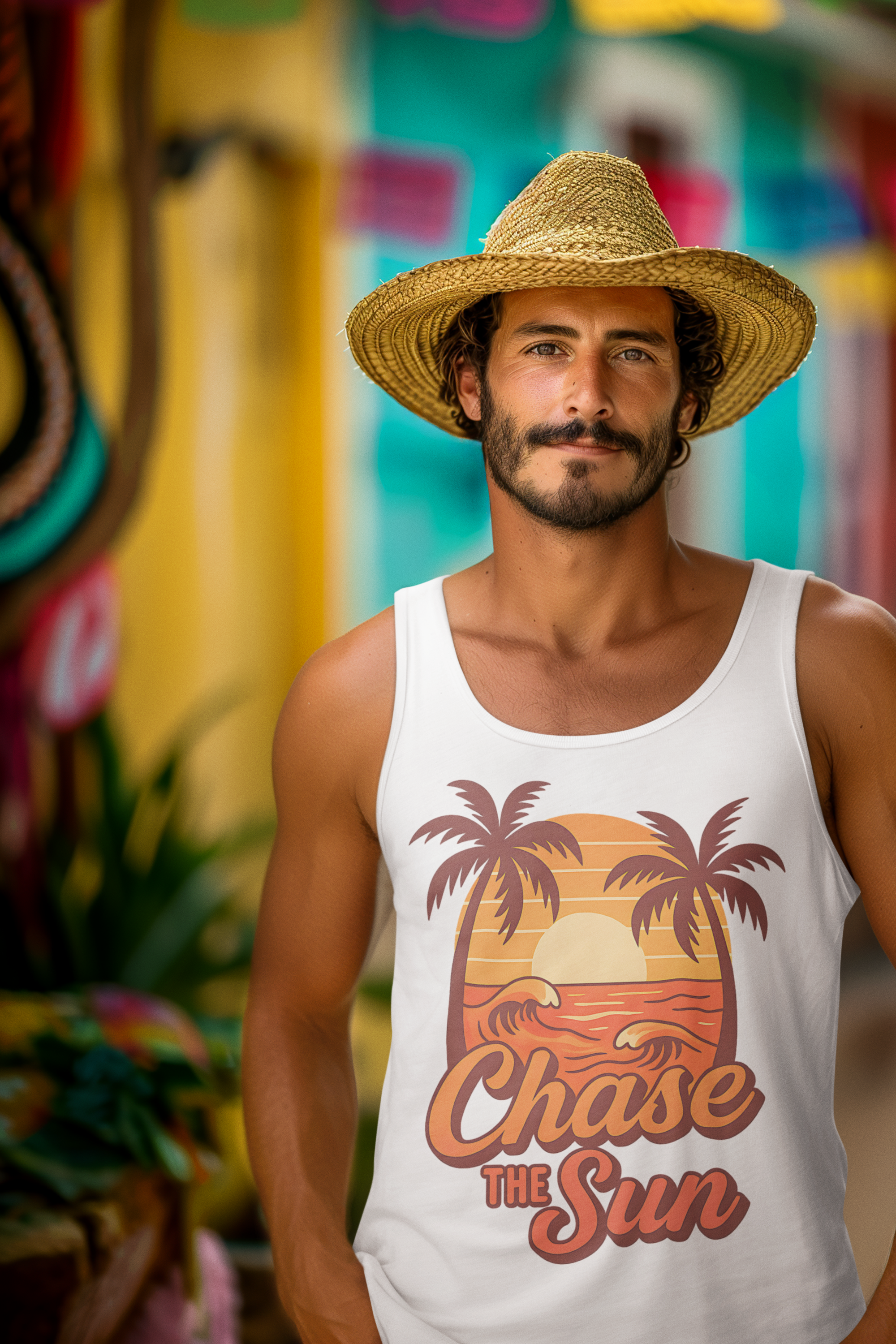 Chase the Sun Tank Top, Summer Vibes Unisex Tee, Beach Wear, Vacation Top, Gift for Trendsetters product thumbnail image Chase the Sun Tank Top, Summer Vibes Unisex Tee, Beach Wear, Vacation Top, Gift for Trendsetters product thumbnail image