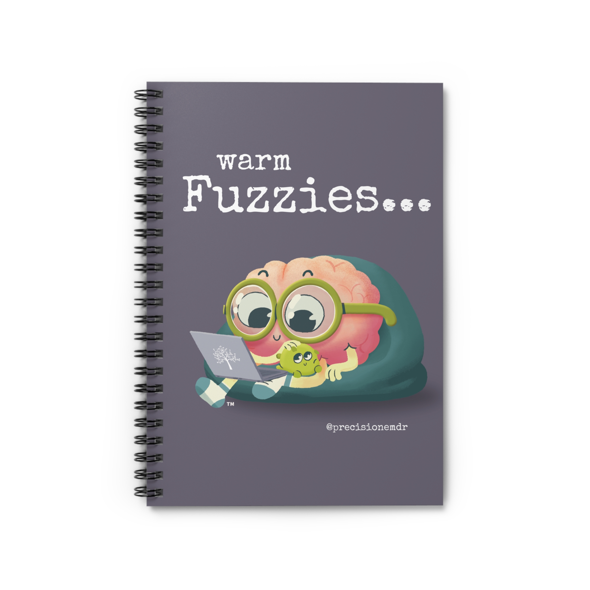 PEAbody  &amp; PEAtie Warm Fuzzies Spiral Notebook, 6x8