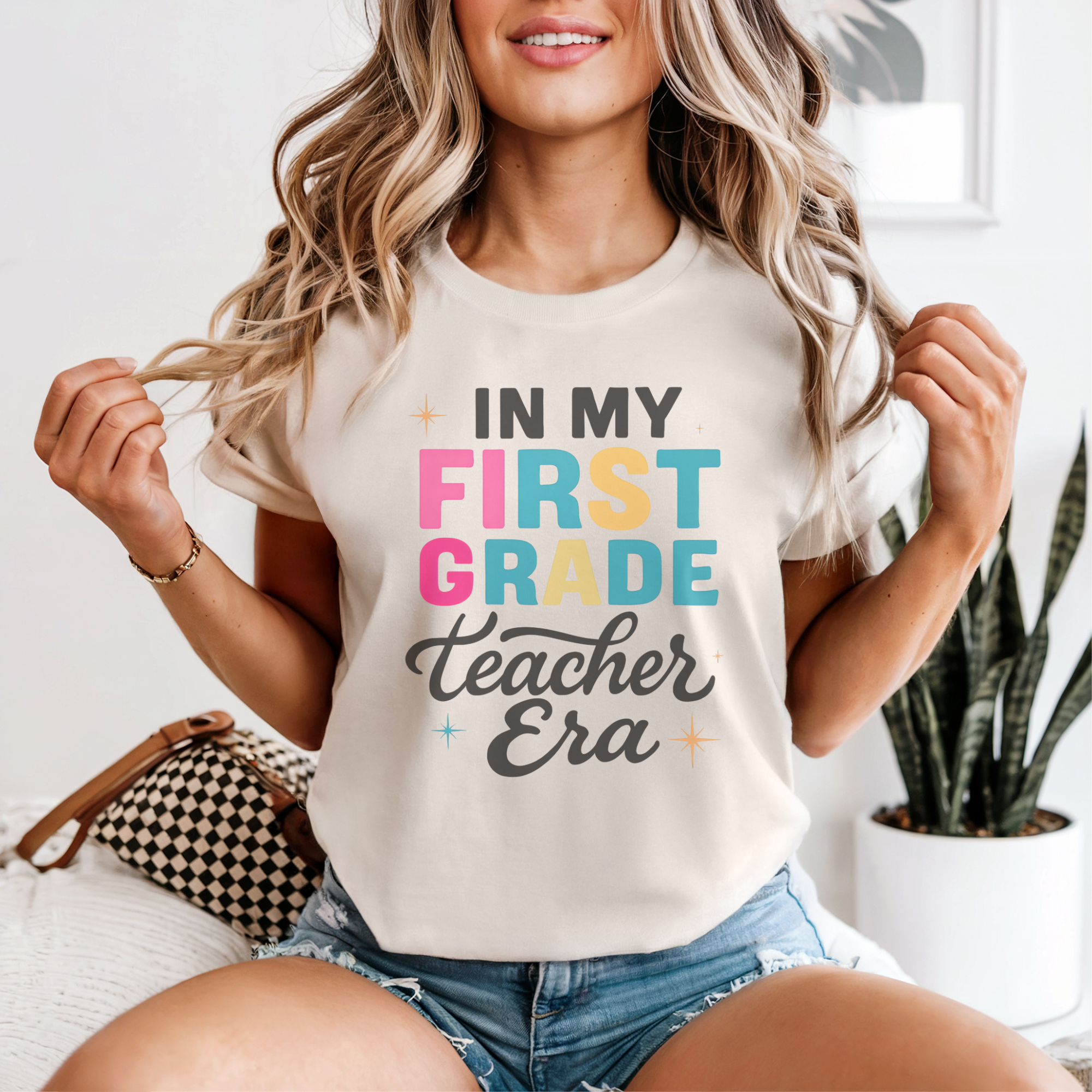 1st Grade Teacher Era - First Grade Teacher T-shirt, Teacher Shirt, Gift for Teachers, Back to School Shirt, Teacher Era, Retro Print product thumbnail image