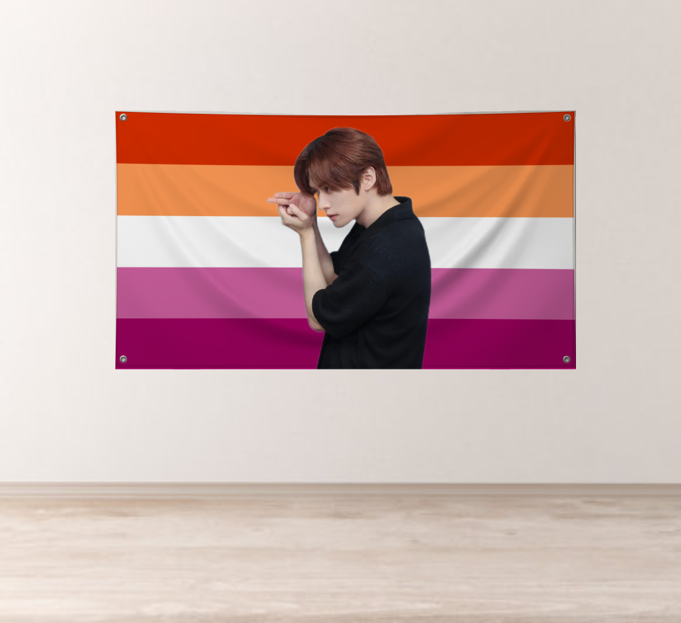 Lee Know (Stray Kids) Lesbian Pride Flag product thumbnail image