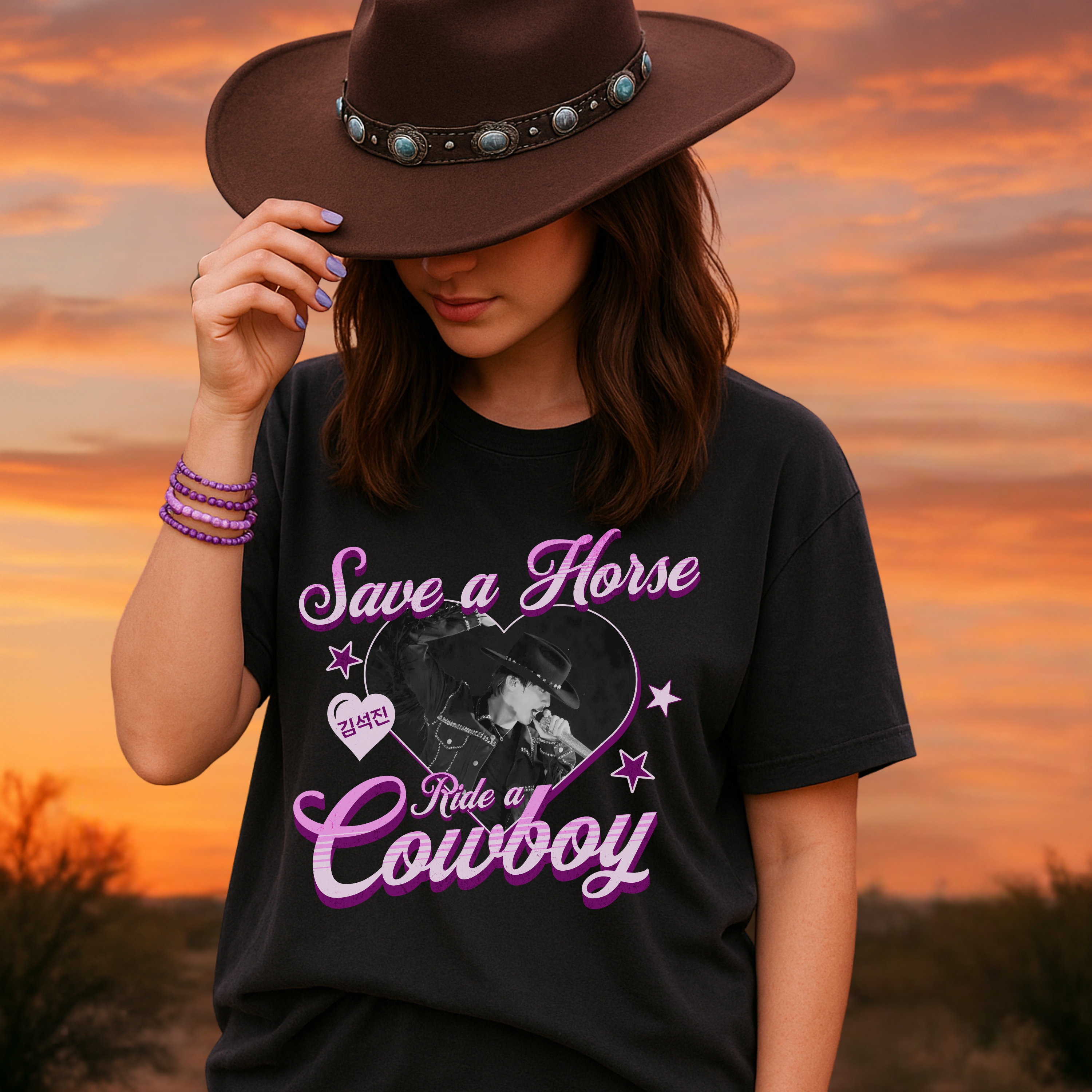 JIN, Save a Horse Unisex Tee, Designed for Army by Army JIN, Save a Horse Unisex Tee, Designed for Army by Army