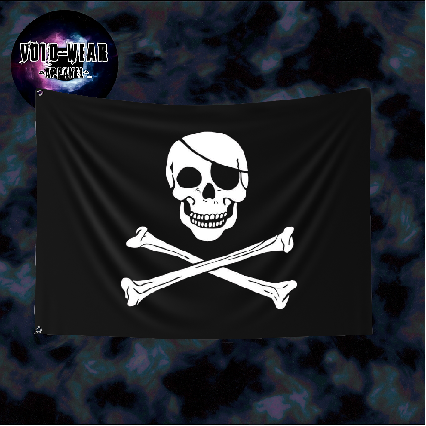 Classic Jolly Roger Double Sided Flag 