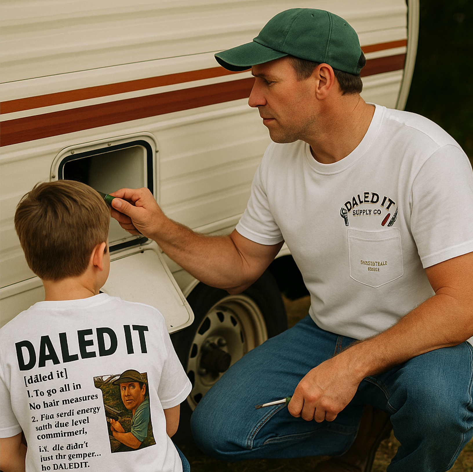  DALED IT | Full Send Outdoor Tee Unisex Softstyle T-Shirt product thumbnail image