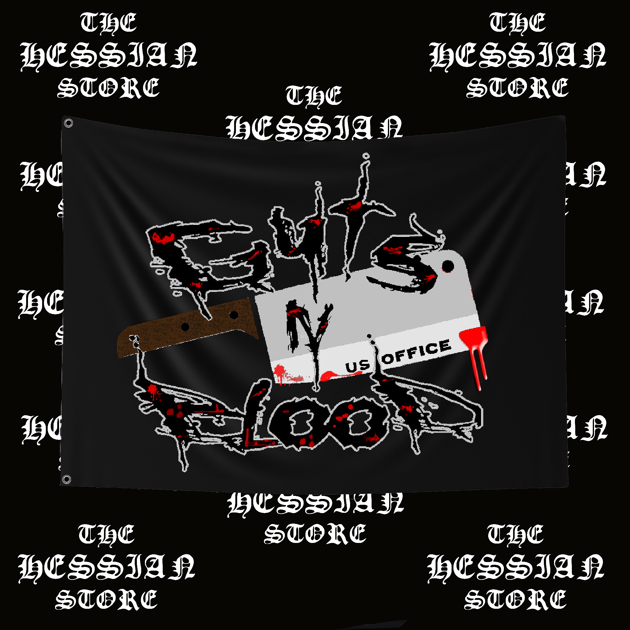 Guts N Blood US Office Double Sided Flag