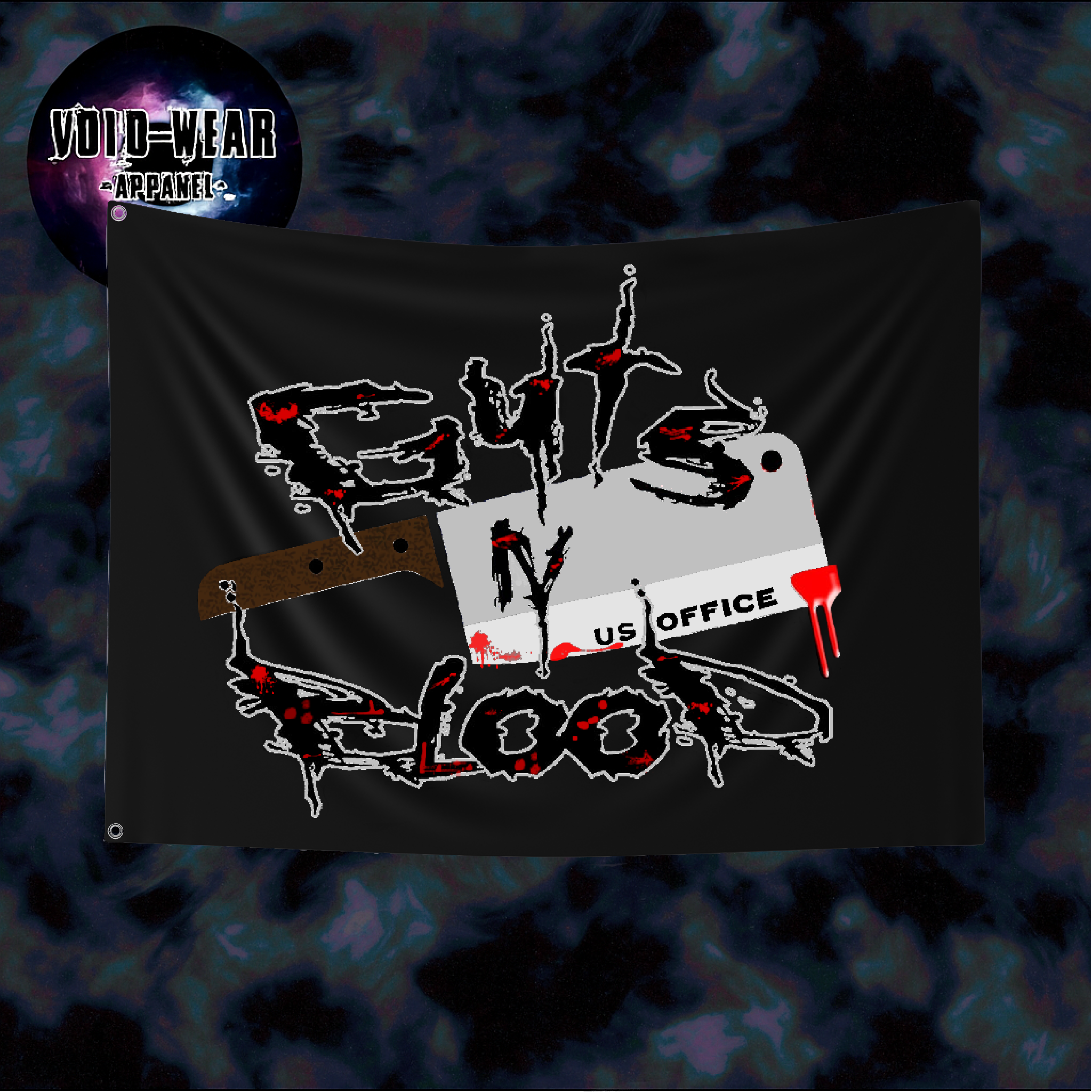 Guts N Blood US Office Double Sided Flag