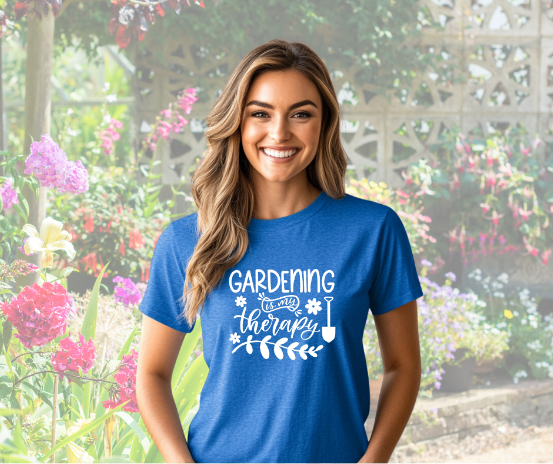 Gardening is My Therapy Unisex Softstyle Short Sleeve T-Shirt