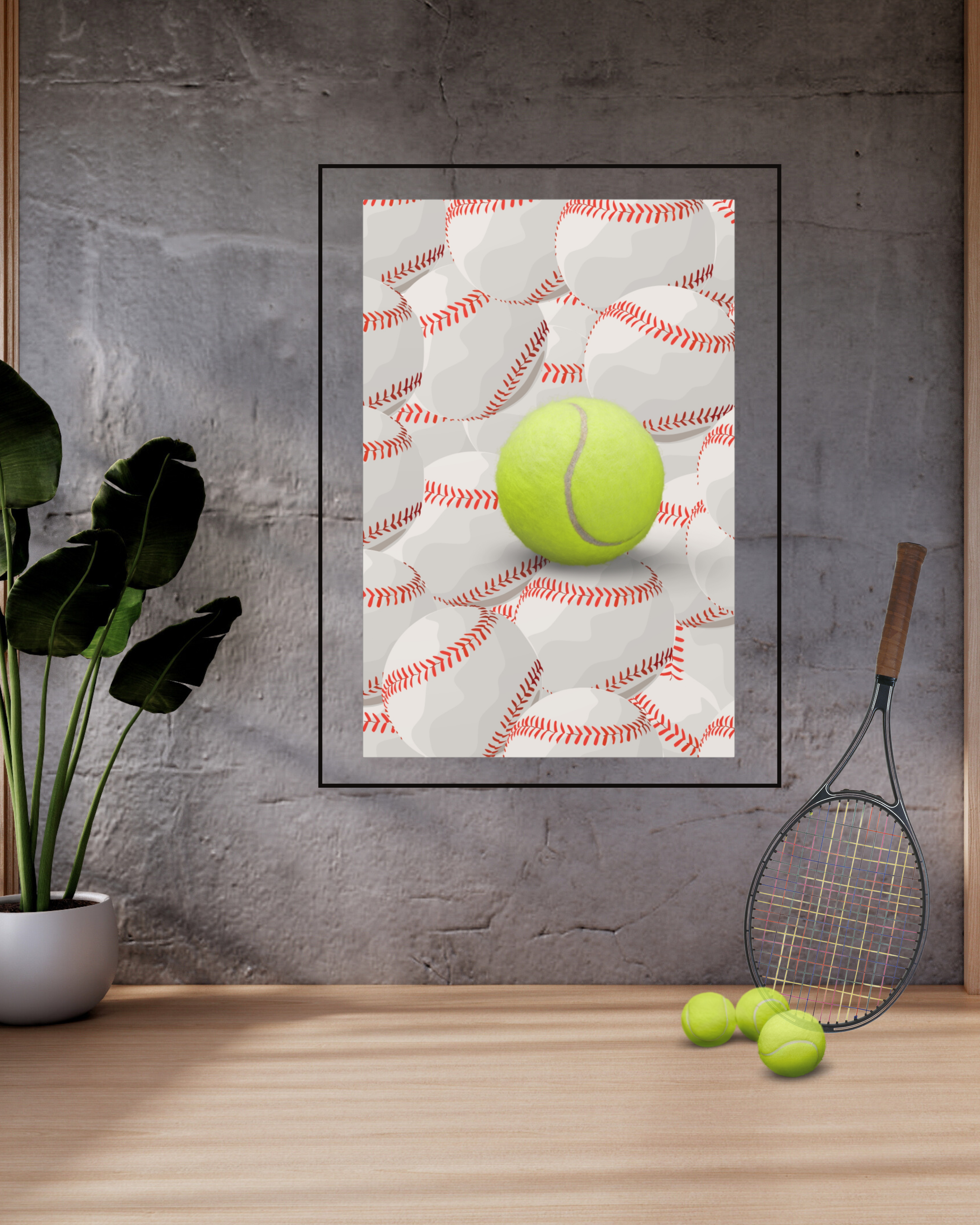 Tennis Trumps Baseball, tennis lovers, baseball vs tennis, kids who love tennis, canvas wall art tennis product thumbnail image Tennis Trumps Baseball, tennis lovers, baseball vs tennis, kids who love tennis, canvas wall art tennis product thumbnail image