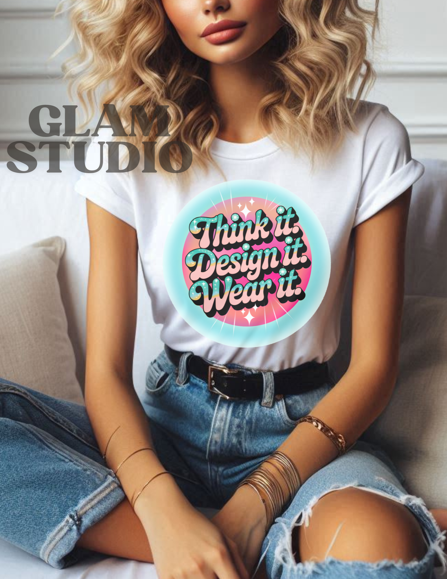 Think It. Design It. Wear It. Graphic Shirt product thumbnail image Think It. Design It. Wear It. Graphic Shirt product thumbnail image