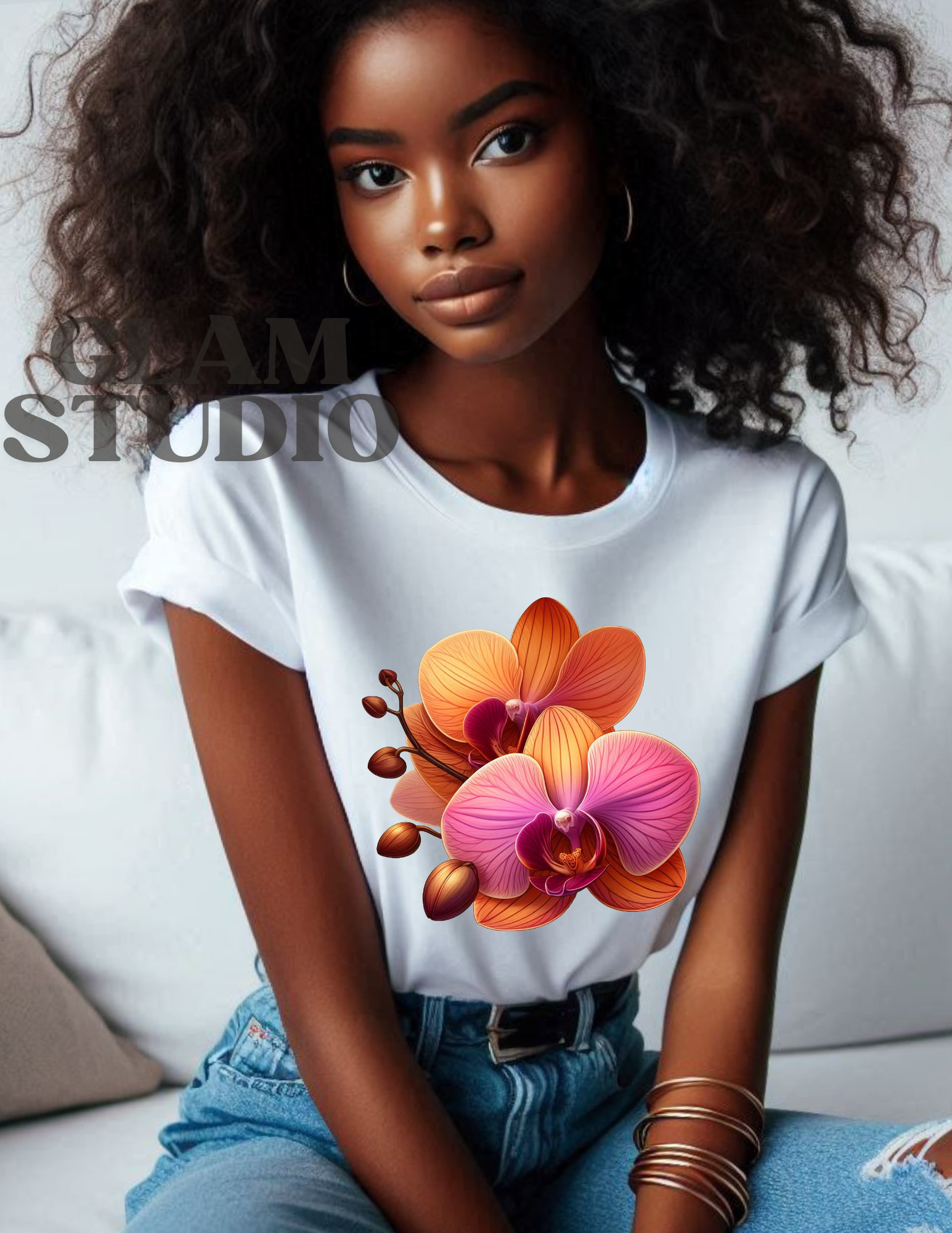 Blooming Orchid Graphic Tee product thumbnail image Blooming Orchid Graphic Tee product thumbnail image