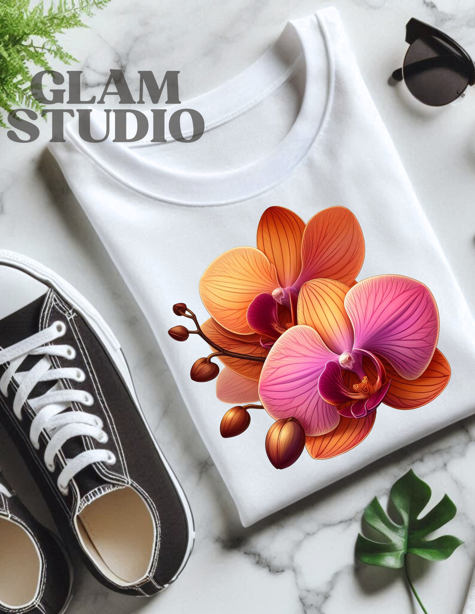 Blooming Orchid Graphic Tee product thumbnail image Blooming Orchid Graphic Tee product thumbnail image