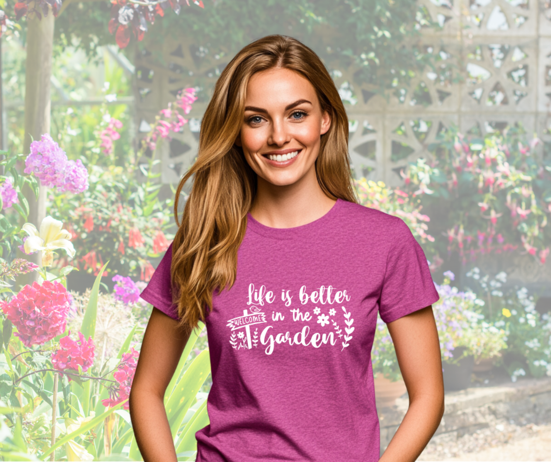 Life is Better in the Garden Unisex Softstyle Short Sleeve T-Shirt, Gift for Gardener