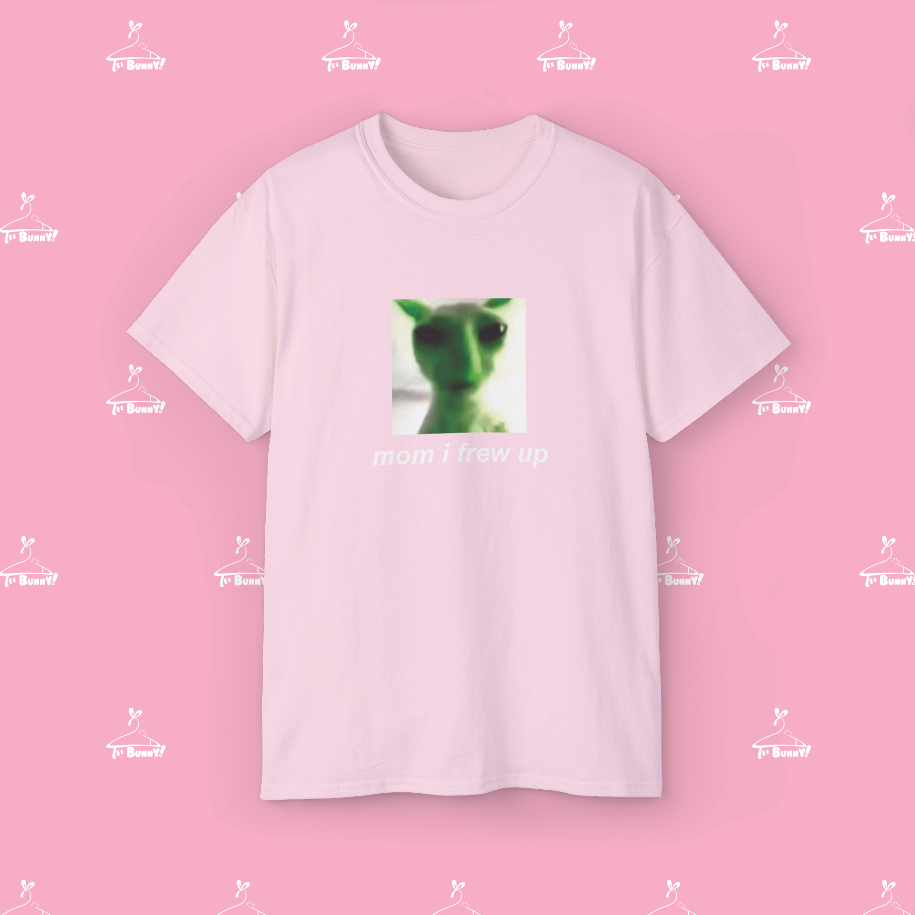 Alien Cat "mom i frew up" - (Unisex Tee) product thumbnail image