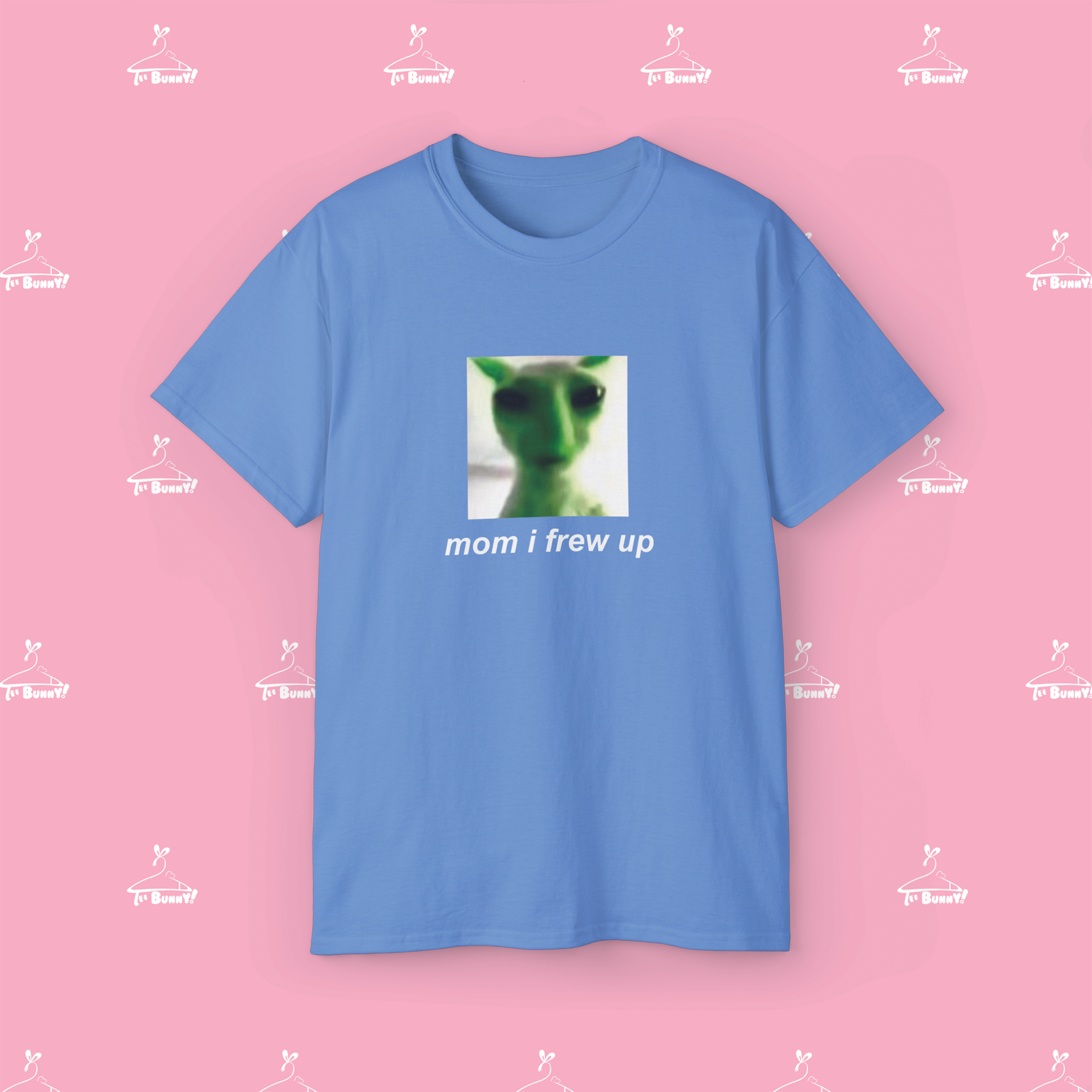 Alien Cat "mom i frew up" - (Unisex Tee) product thumbnail image