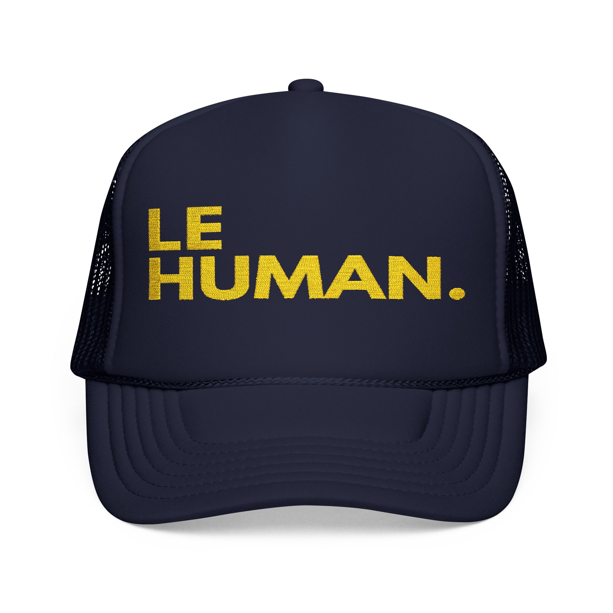 “Le Human” Foam Trucker Hat – A Reminder That We’re All Still Becoming product thumbnail image “Le Human” Foam Trucker Hat – A Reminder That We’re All Still Becoming product thumbnail image