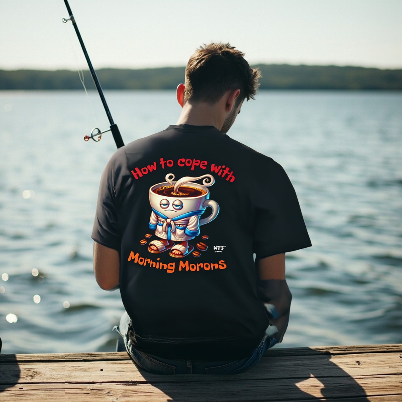 Sarcasm Culture How to Cope with Morning Morons Tee product thumbnail image