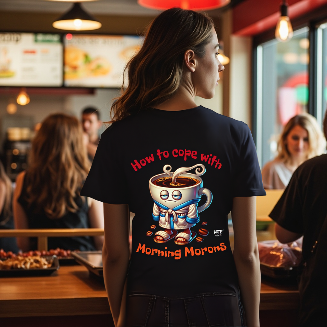 Sarcasm Culture How to Cope with Morning Morons Tee Sarcasm Culture How to Cope with Morning Morons Tee