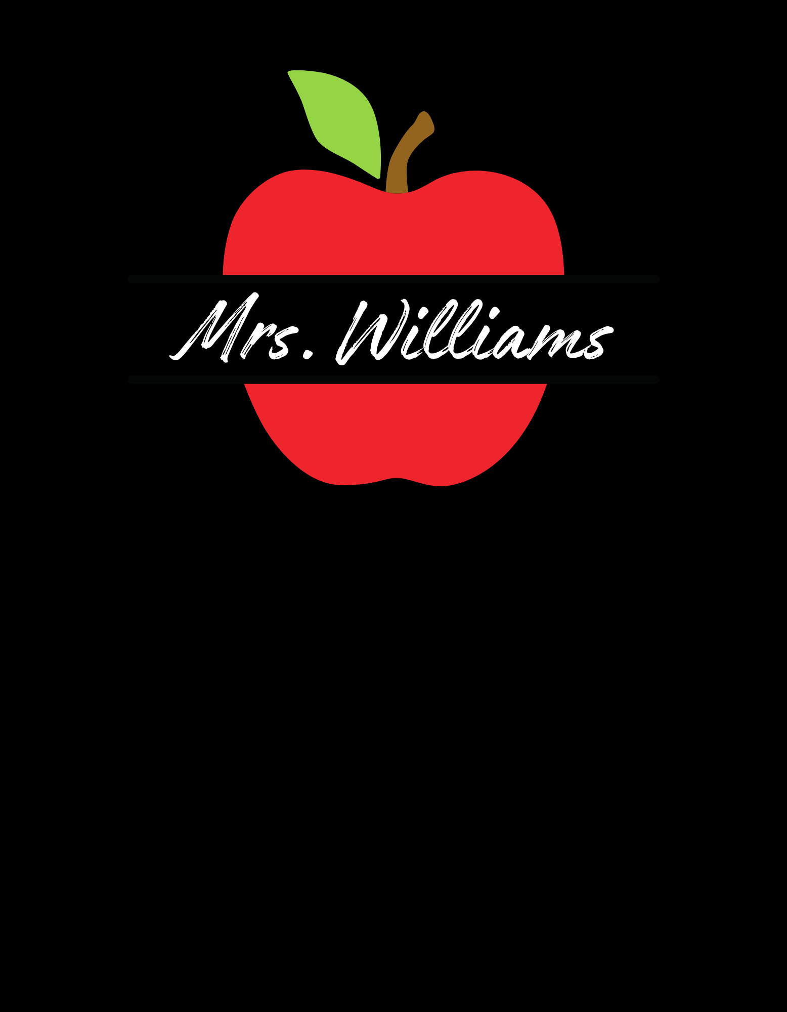 Personalized Tee...Customizable Fresh Apple Design Unisex Heavy Cotton Tee, Casual T-Shirt, Gift for Teachers, Back to School, Fruit Lover Apparel product thumbnail image